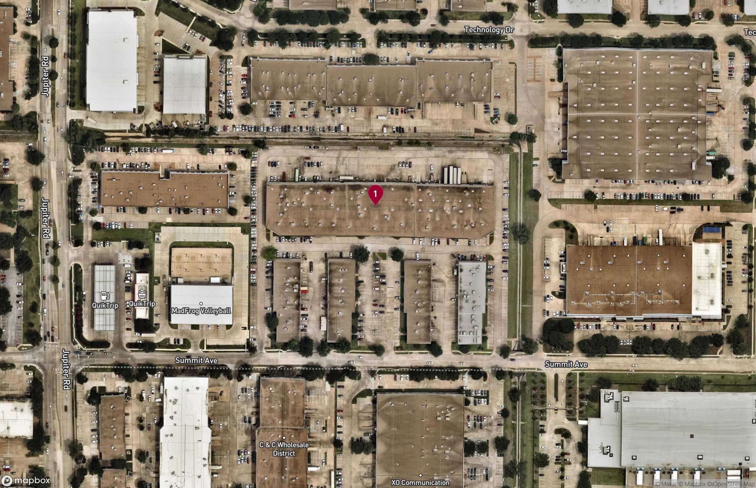 Map Industrial Property for Lease - 2621 Summit Ave, Plano, Texas, 75074 (2)