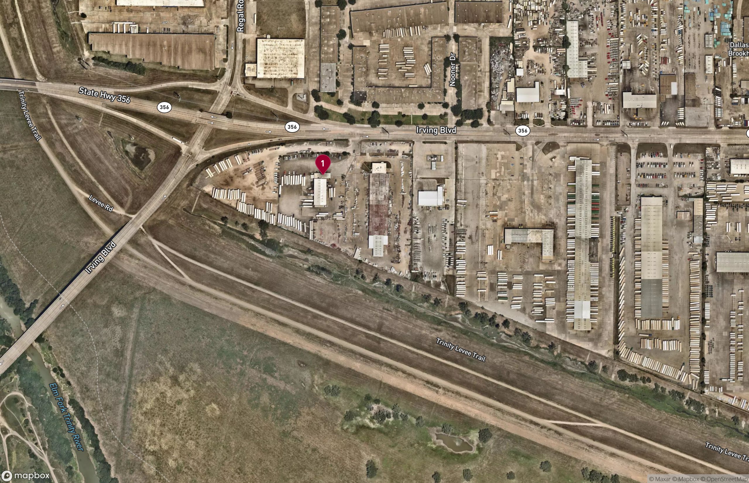 Map Industrial Property for Lease - 4700 Irving Blvd, Dallas, Texas, 75247 (2)