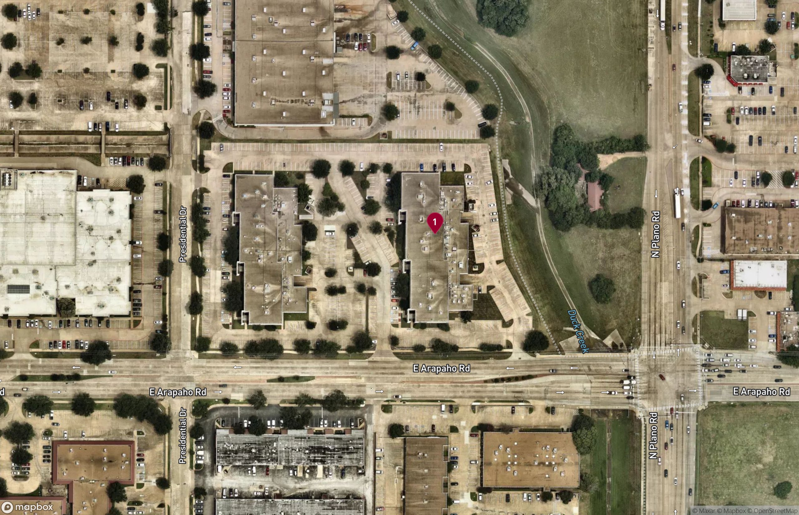 Map Office Property for Rent - 1303 E Arapaho Rd, Richardson, Texas, 75081 (2)