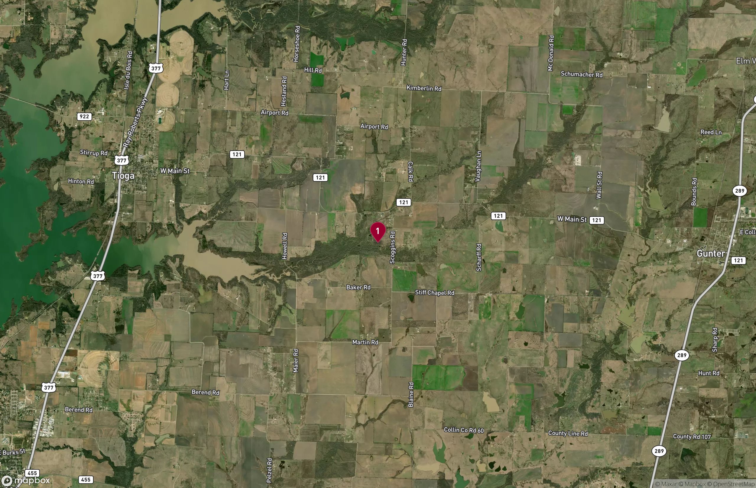 Land for Sale - SW Corner of FM 121 & Scoggins Rd, Gunter, Texas (2)