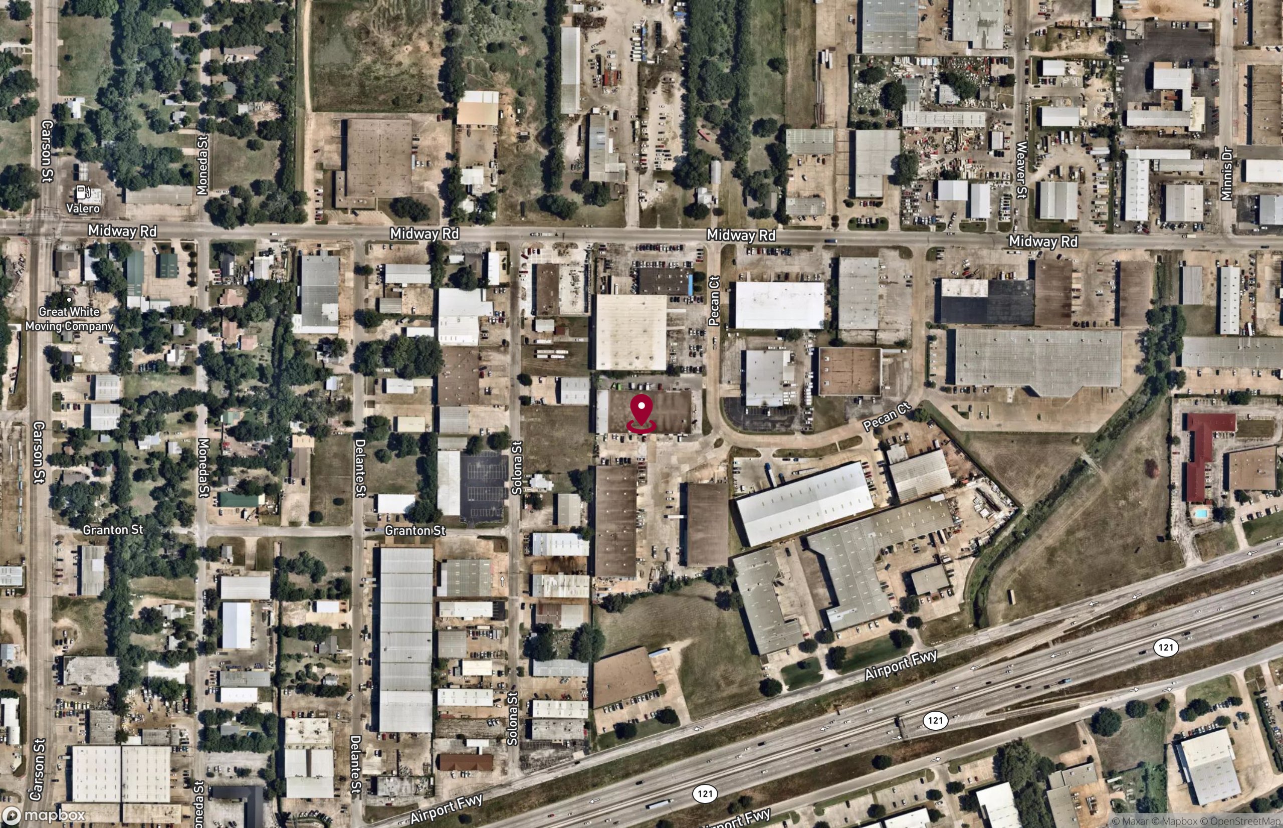 Map Industrial Property for Lease - 2381 Pecan Ct, Haltom City, Texas, 76117 (2)