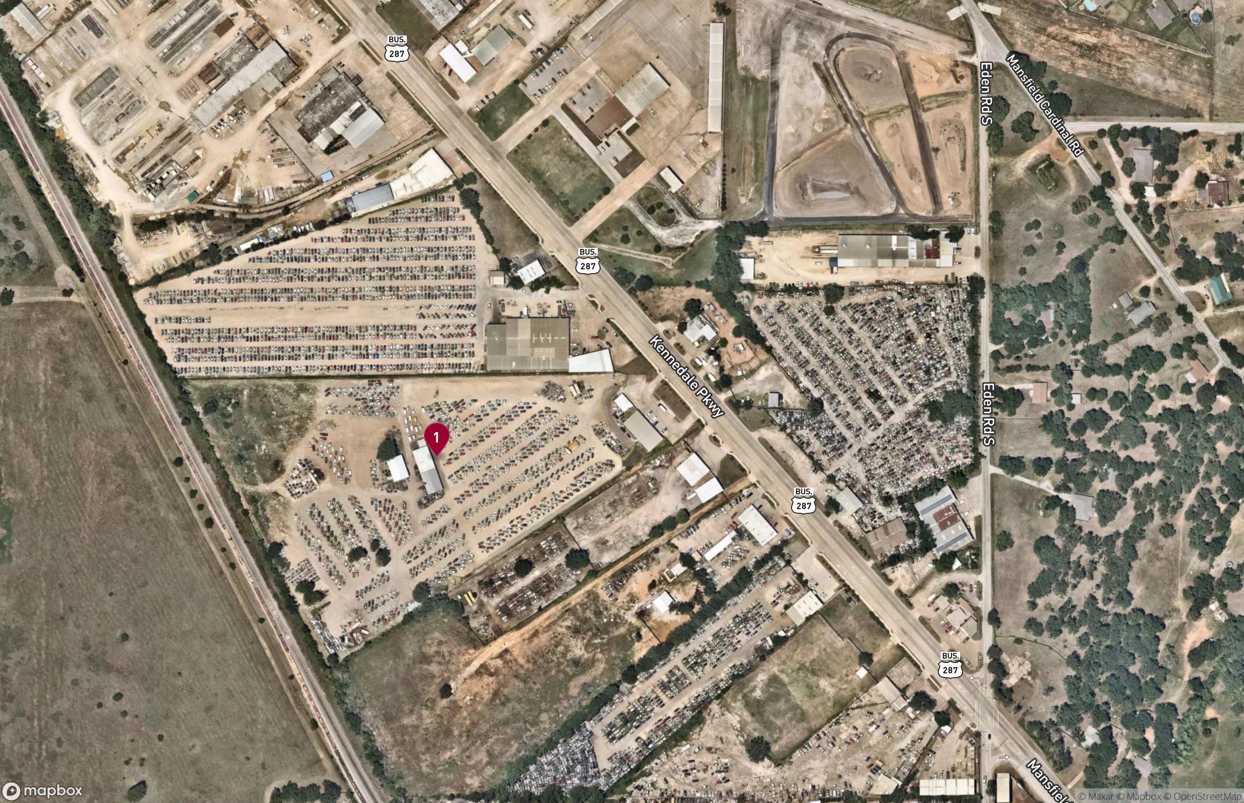 Map Industrial Property for Sale - 6940 Kennedale Pkwy, Kennedale, Texas, 76060 (2)