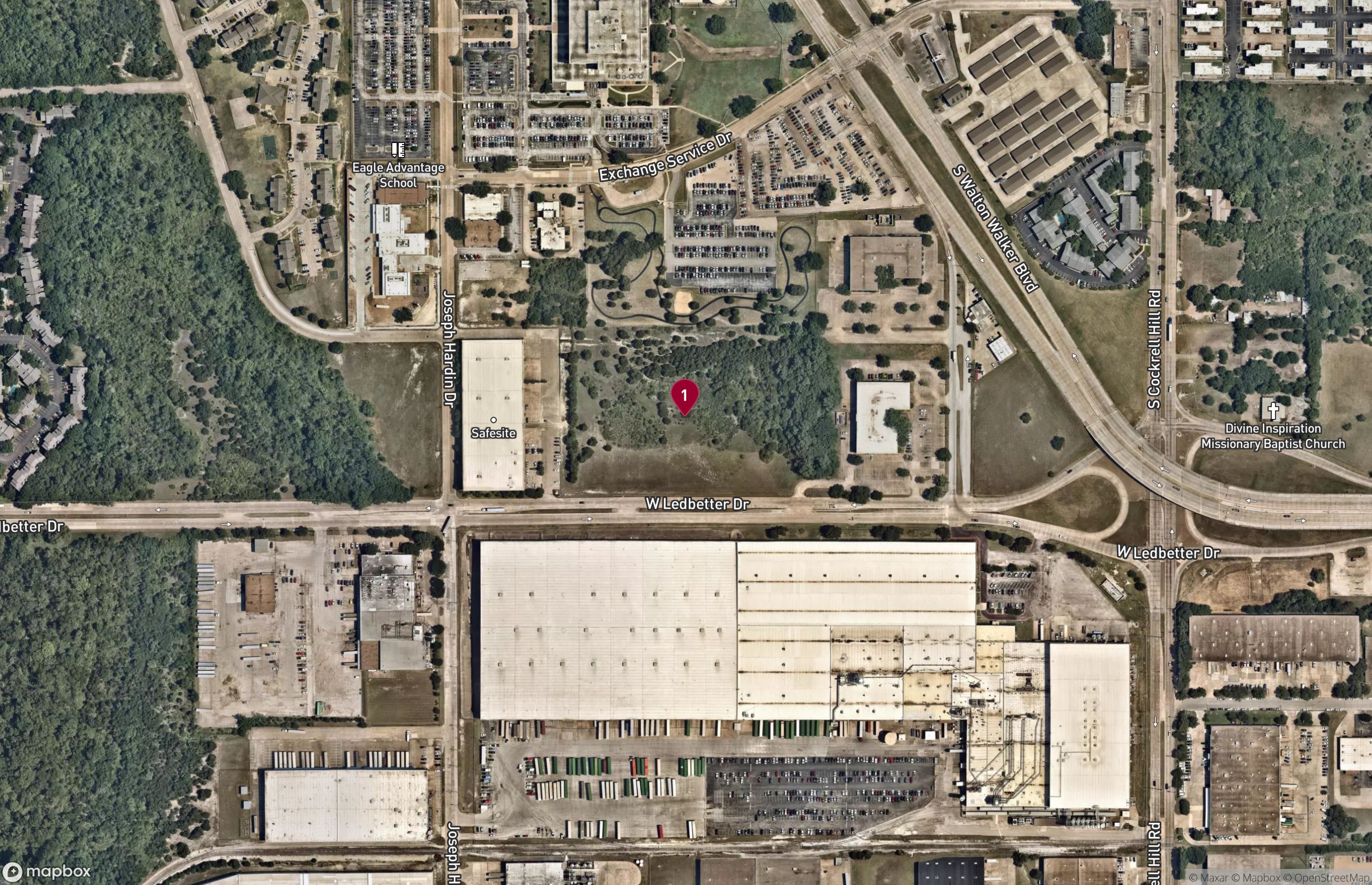 Map Industrial Property for Lease or Sale - 4597 West Ledbetter Drive, Dallas, Texas, 75236 (3)