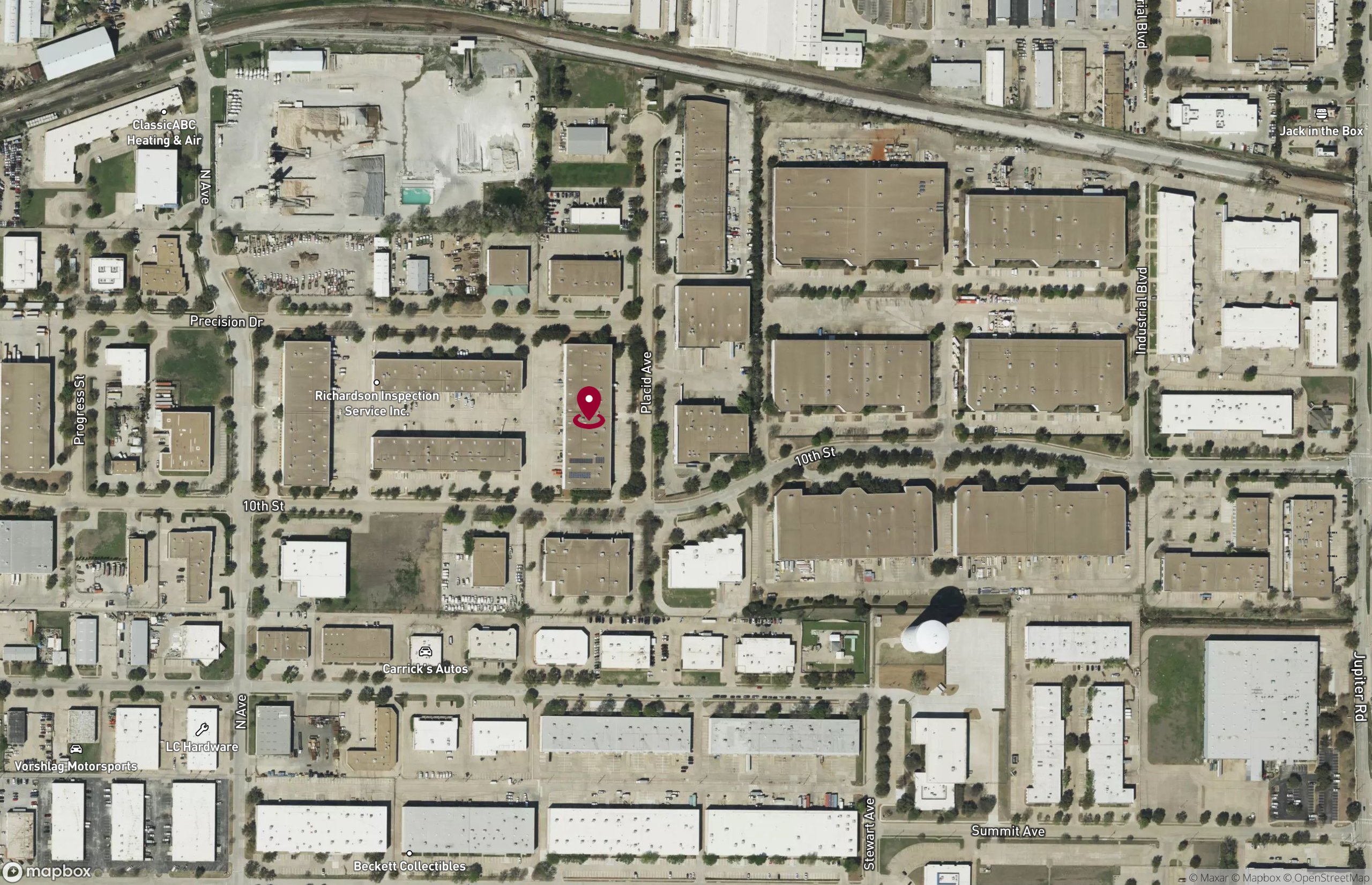 Map Industrial Property for Lease - 1005 Placid Ave, Plano, Texas, 75074 (3)