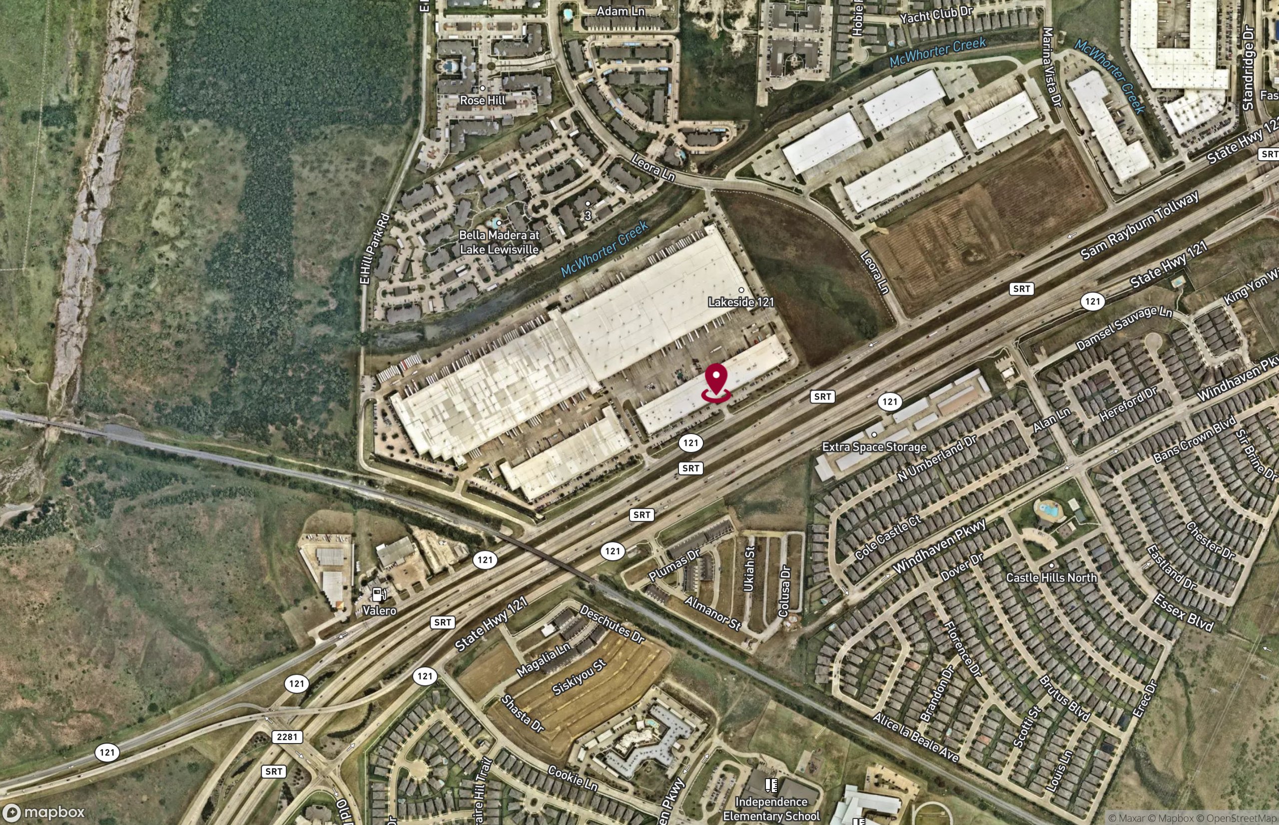 Map Industrial Property for Lease - 2535 E State Highway 121, Lewisville, Texas, 75056 (2)