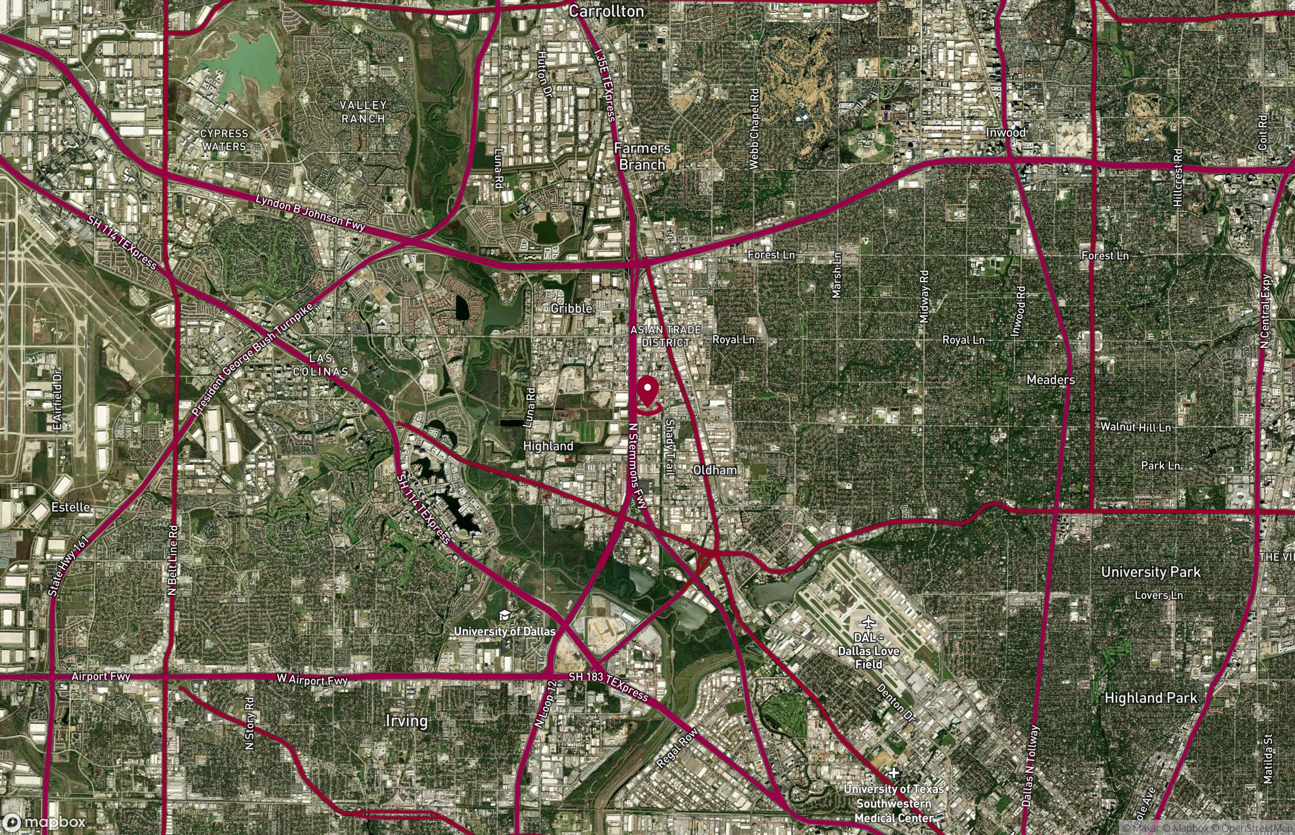 Map Industrial Property for Lease or Sale - 2425 Arbuckle Court, Dallas, Texas, 75229 (2)