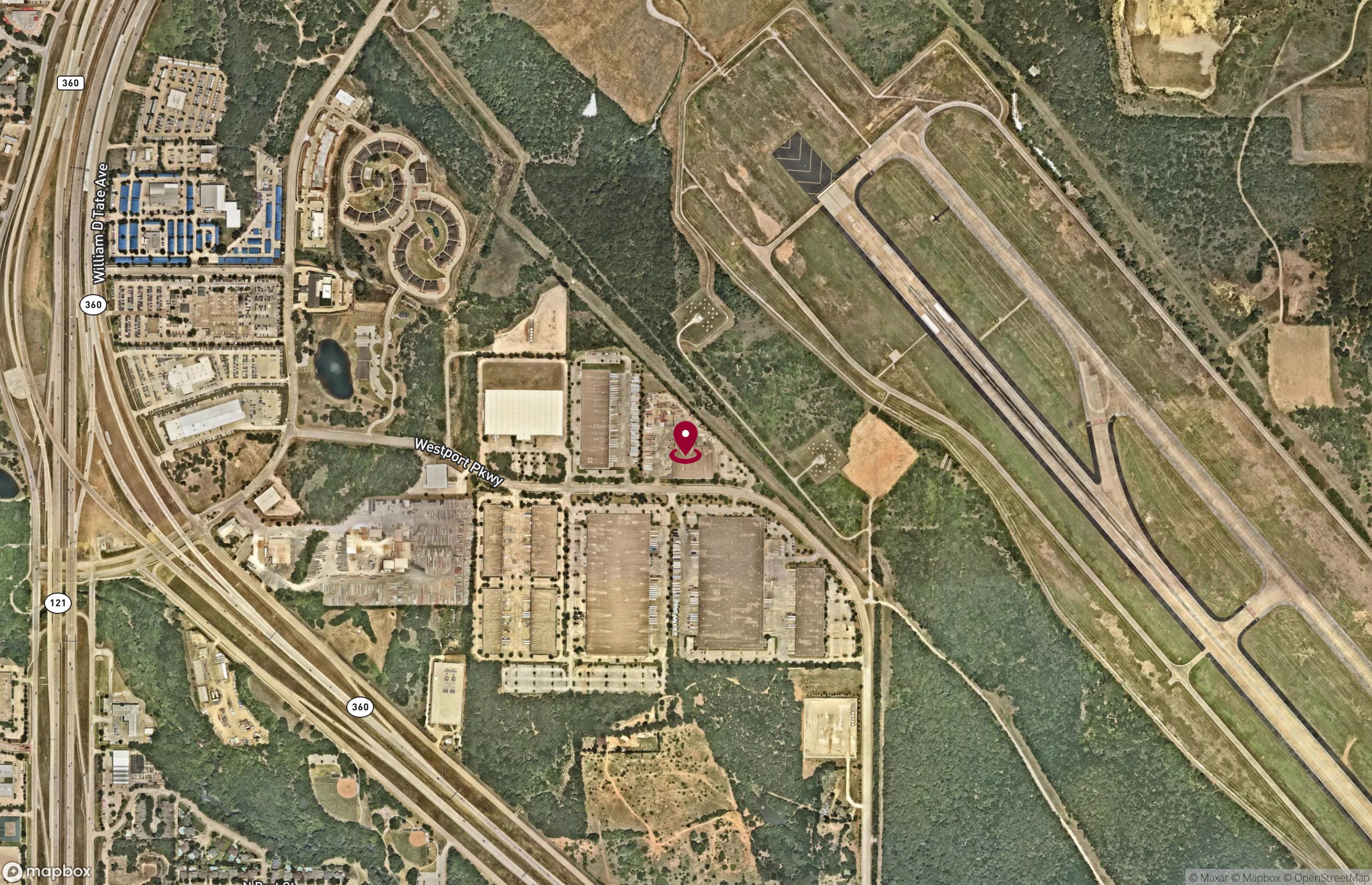 Map Industrial Property for Lease - 600 Westport Pky, Grapevine, Texas, 76051 (2)