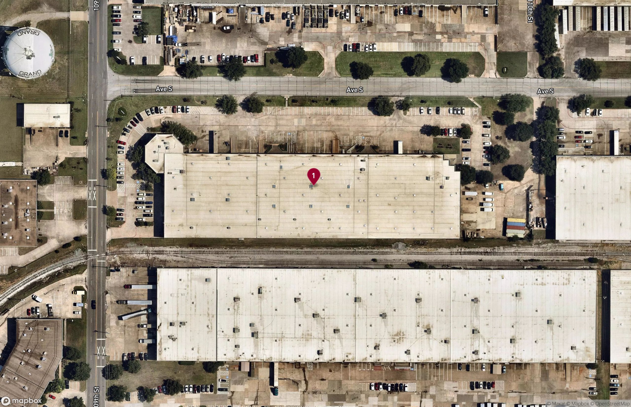 Map Industrial Property for Lease - 900-1100 Avenue S, Grand Prairie, Texas, 75050 (2)