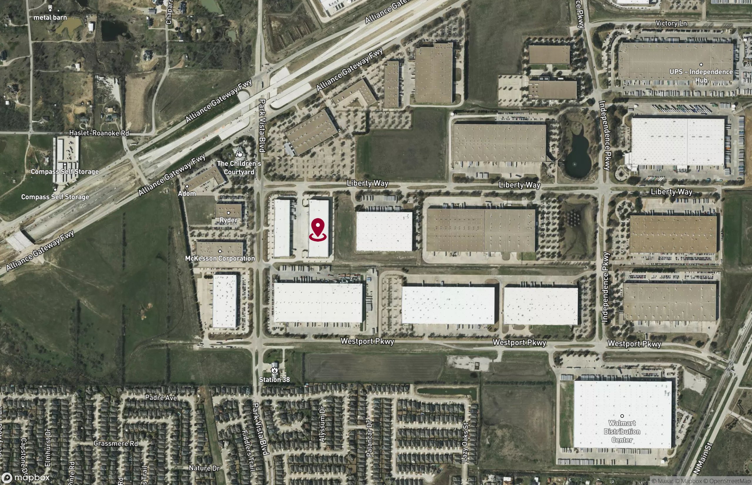 Map Industrial Property for Lease - 4550 Liberty Way, Fort Worth, Texas, 76177 (3)