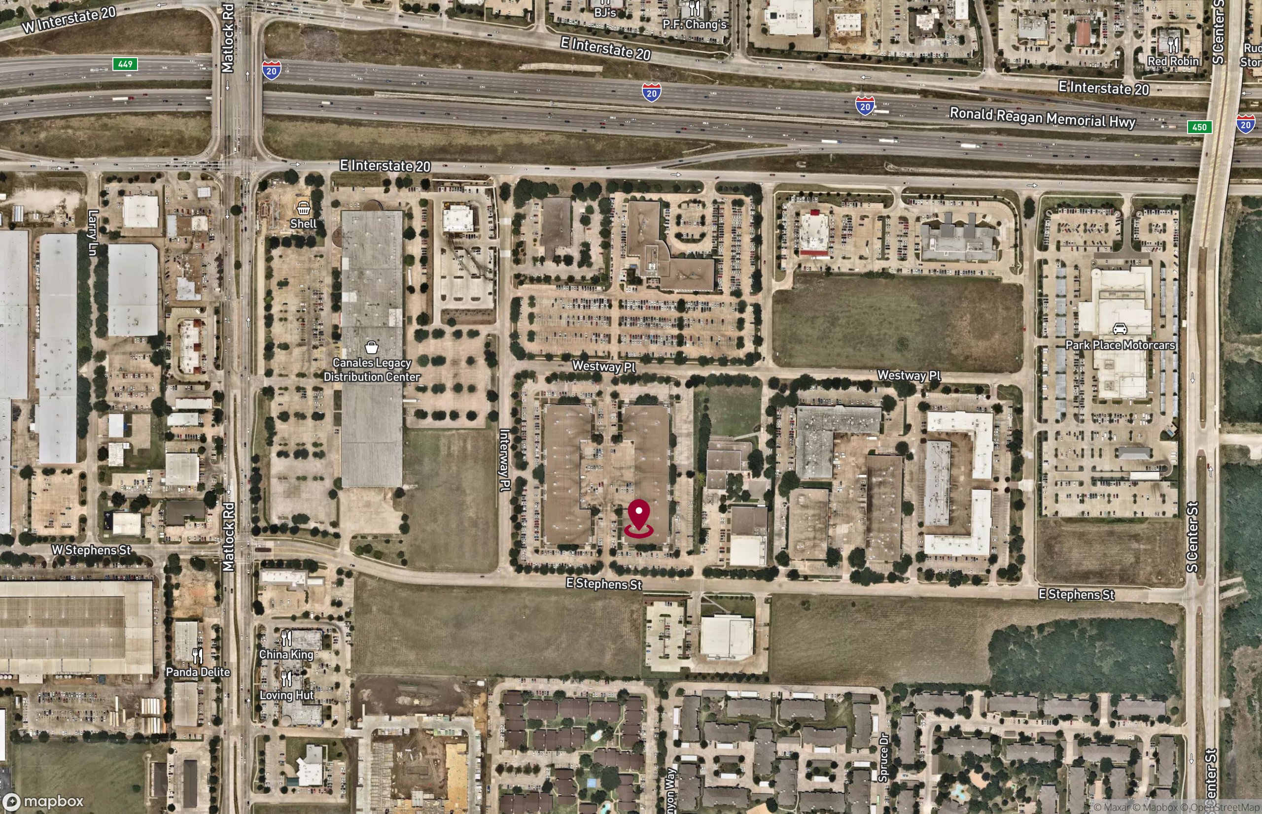 Map Industrial Property for Lease - 230 Westway Pl, Arlington, Texas, 76018 (3)