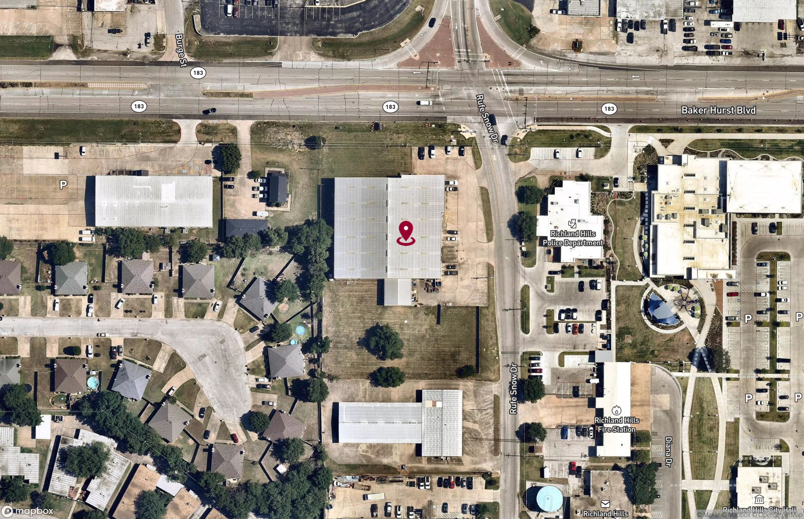 Map Industrial Property for Lease - 6642 Baker Blvd, Fort Worth, Texas, 76118 (2)