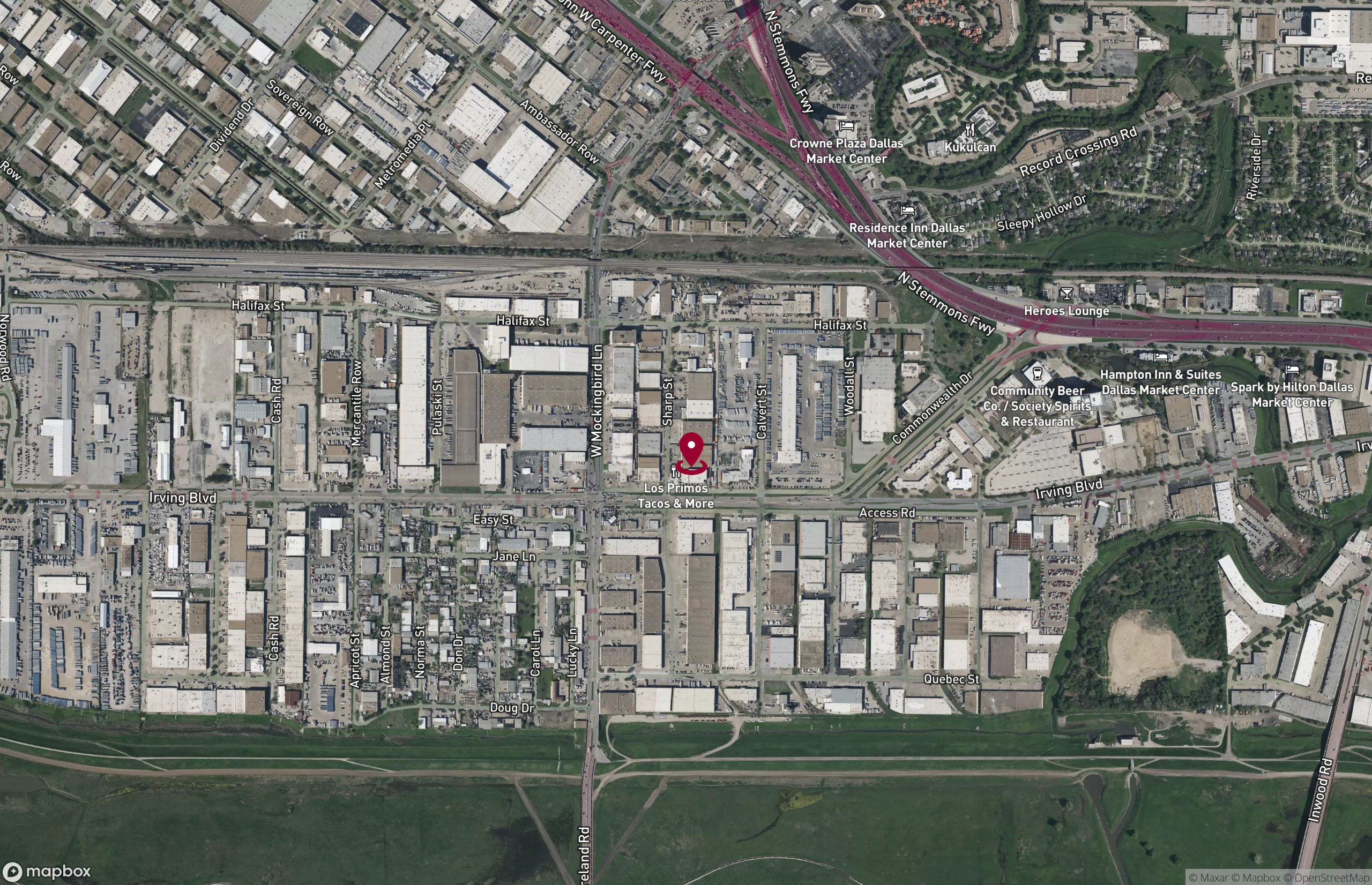 Map Industrial Property for Lease or Sale - 5020-5022 Sharp St, Dallas, Texas, 75247 (3)