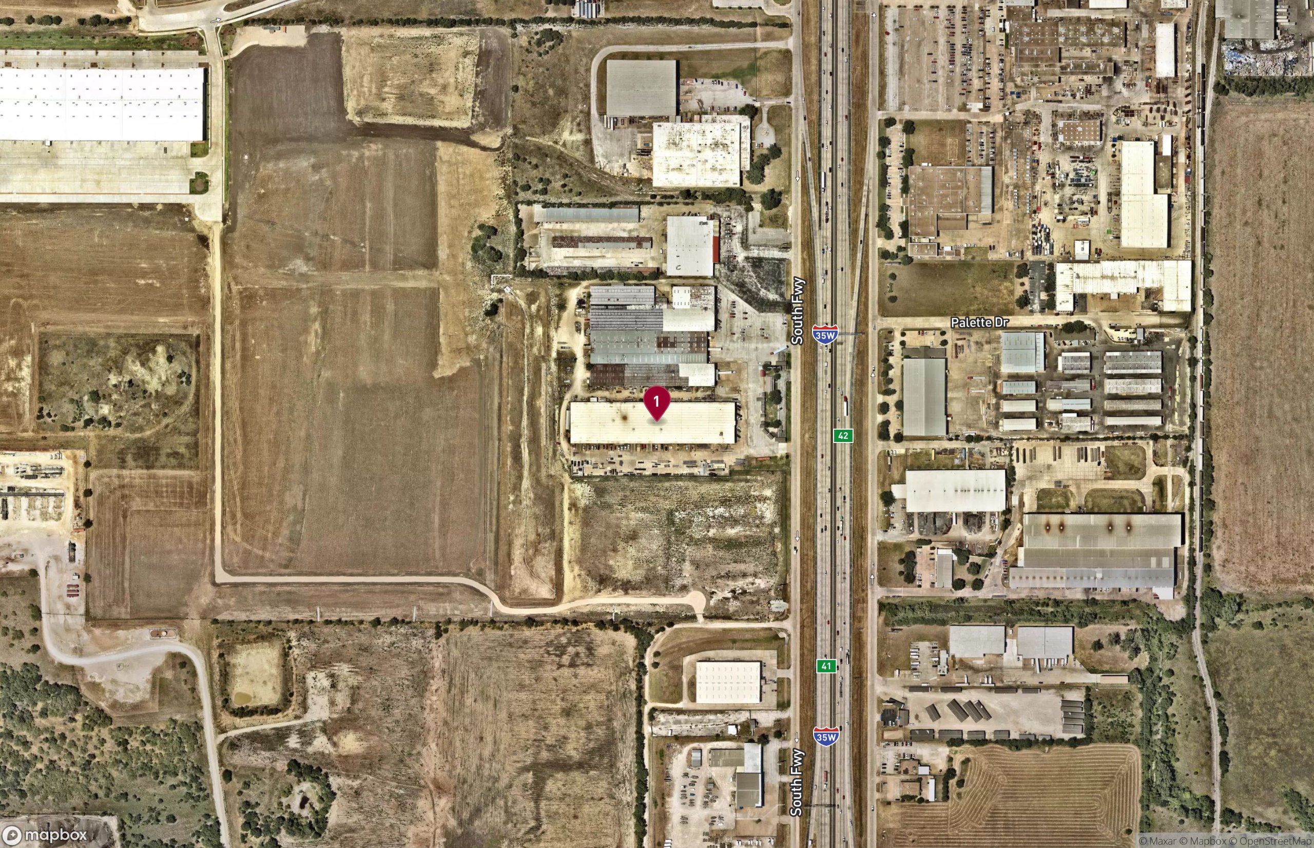 Map Industrial Property for Lease - 8932 South Fwy, Fort Worth, Texas, 76140 (2)