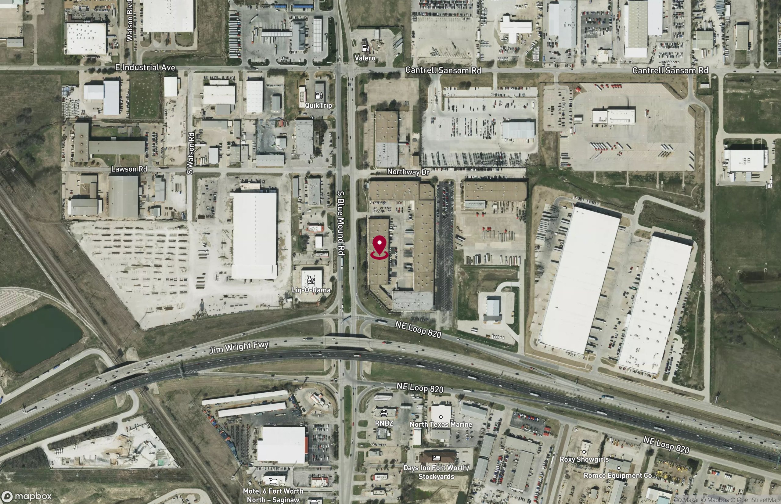 Map Industrial Property for Lease - 1001 NE Loop 820, Fort Worth, Texas, 76131 (2)