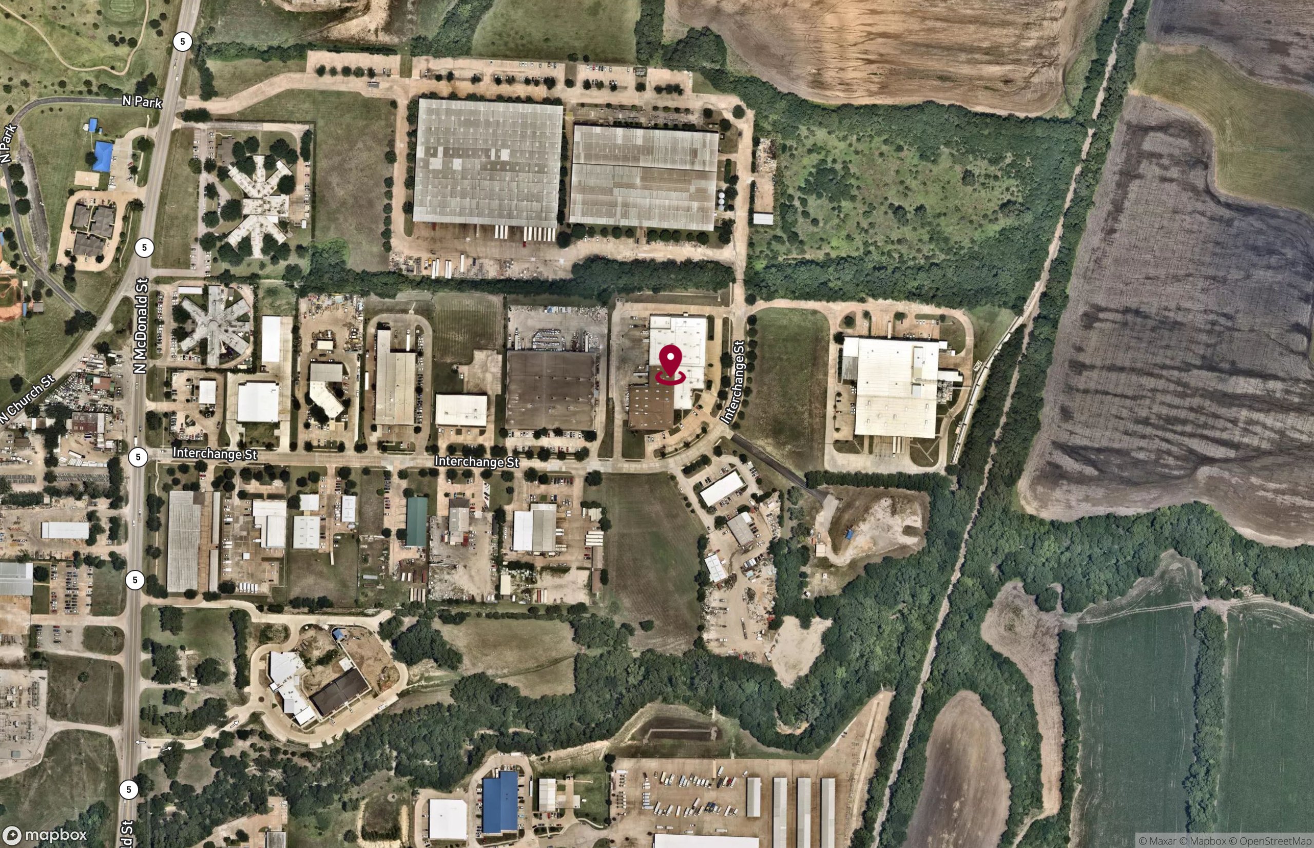 Map Industrial Property for Lease - 415 Interchange Street, McKinney, Texas, 75071 (3)