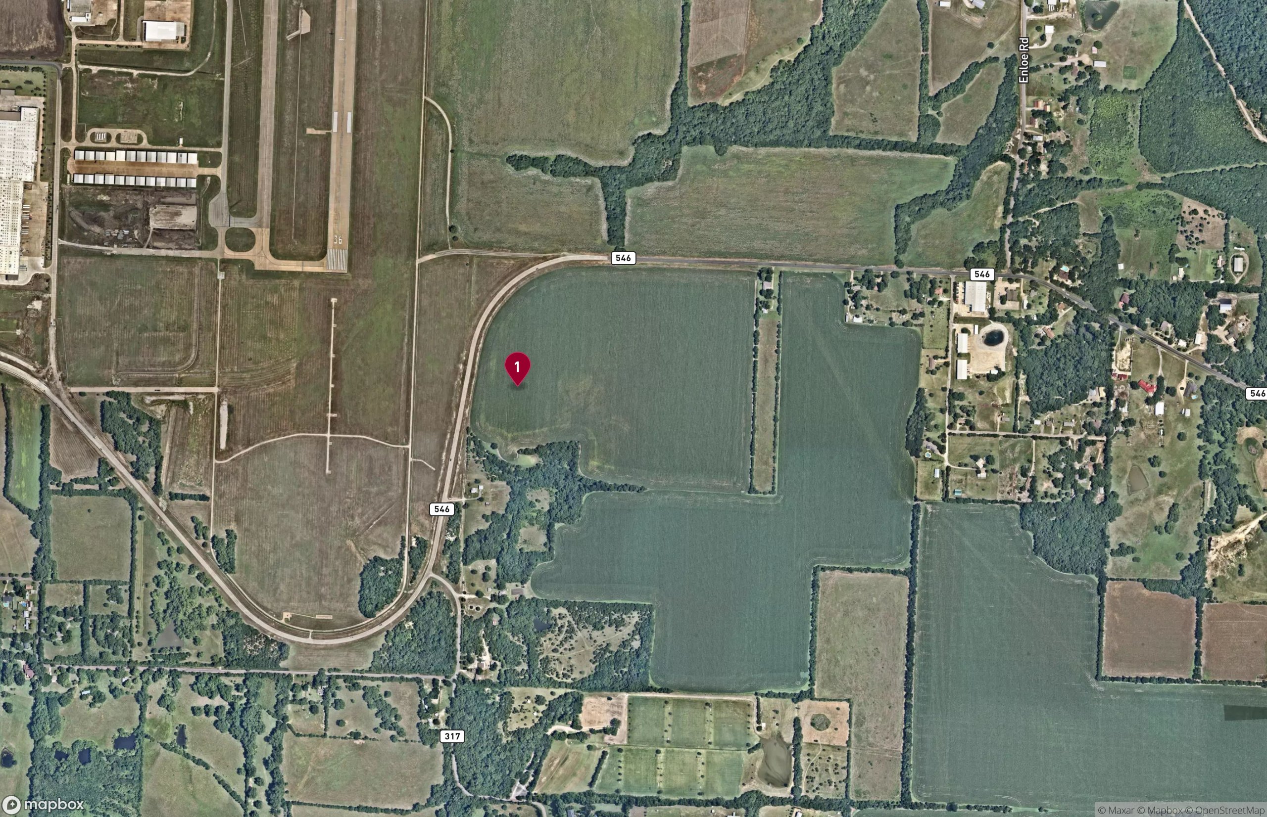 Map Industrial Property for Lease - 1901 FM 546, McKinney, Texas, 75069 (2)