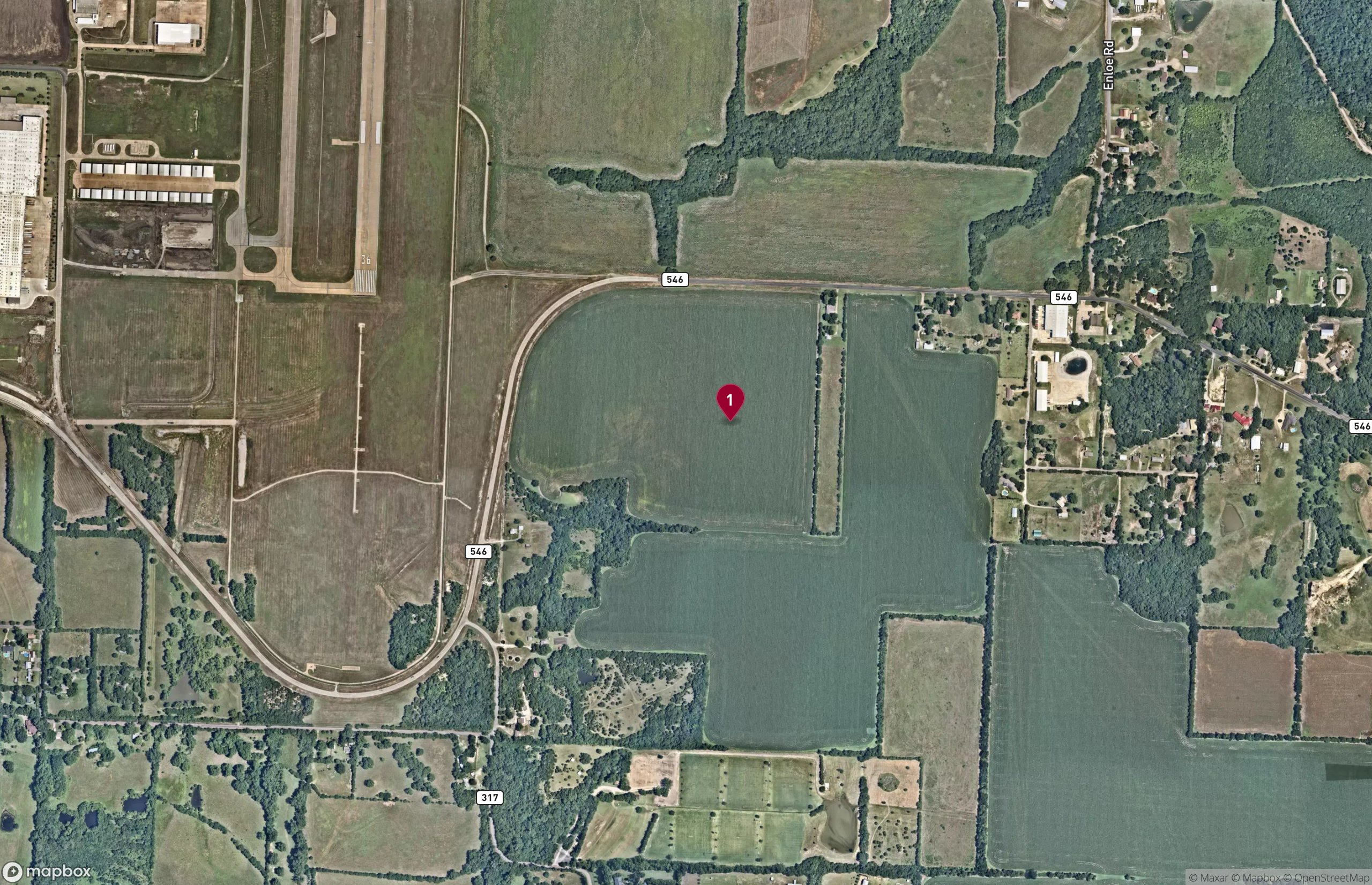 Map Industrial Property for Lease - 1931 FM 546, McKinney, Texas, 75069 (2)