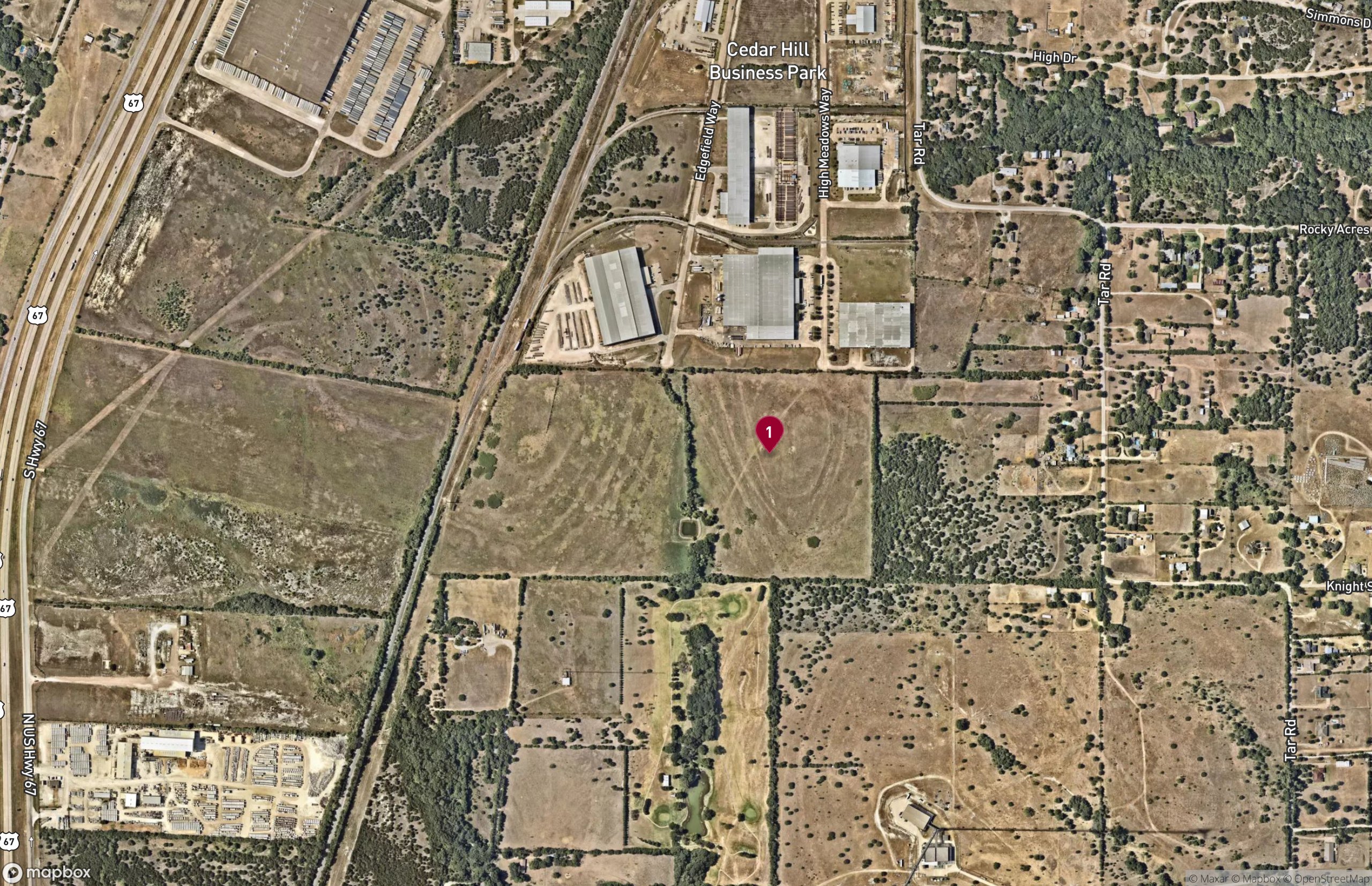 Map Industrial Property for Lease - S Highway 67, Cedar Hill, Texas, 75104-3621 (3)