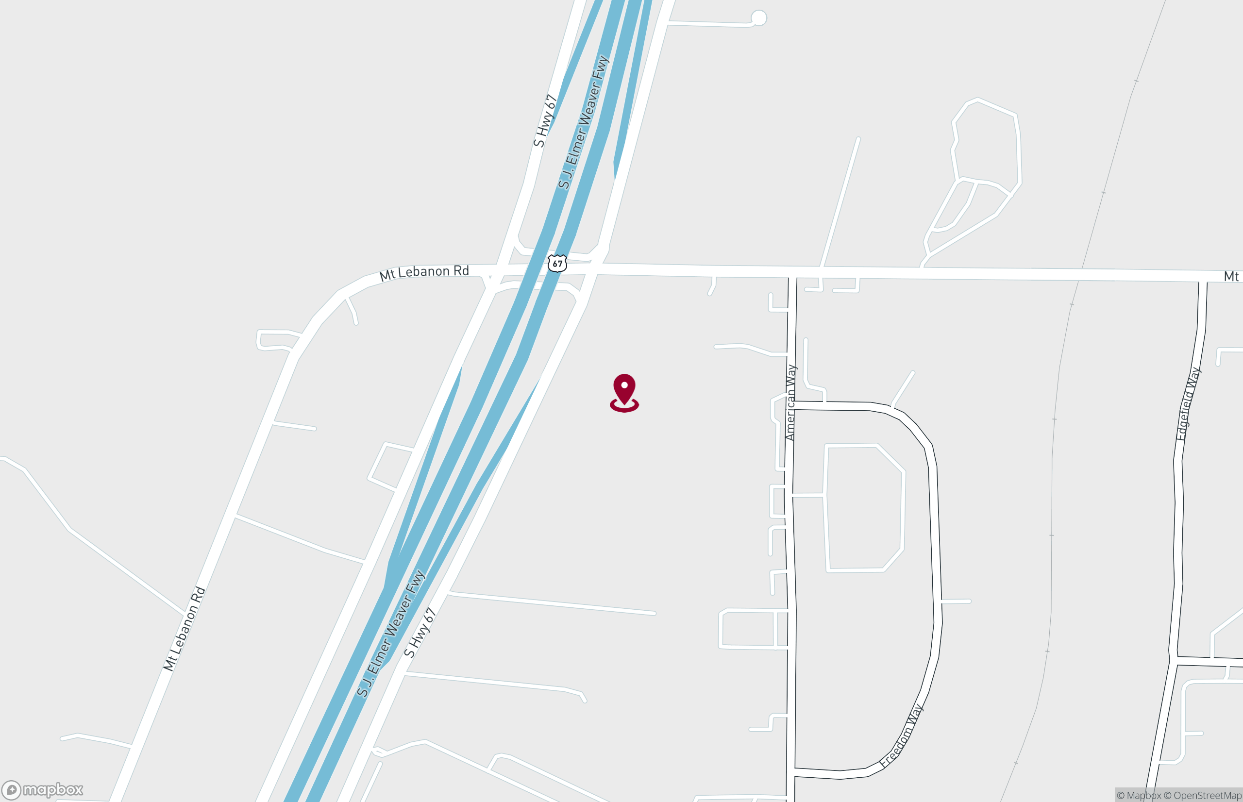 Map Industrial Property for Lease - 1400 Highway 67, Cedar Hill, Texas, 75104 (2)