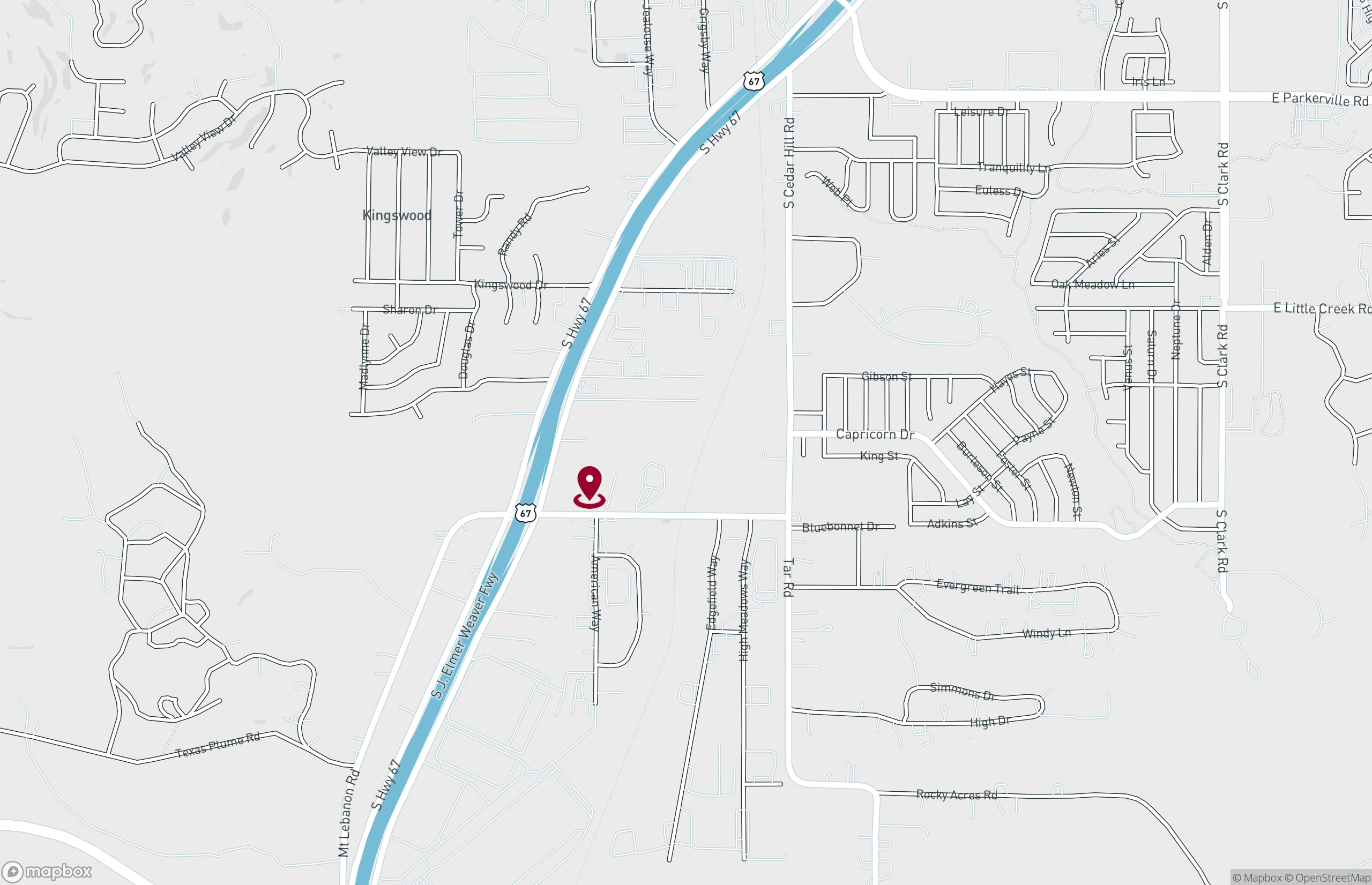 Map Industrial Property for Lease - 1350 S Highway 67, Cedar Hill, Texas, 75104 (3)