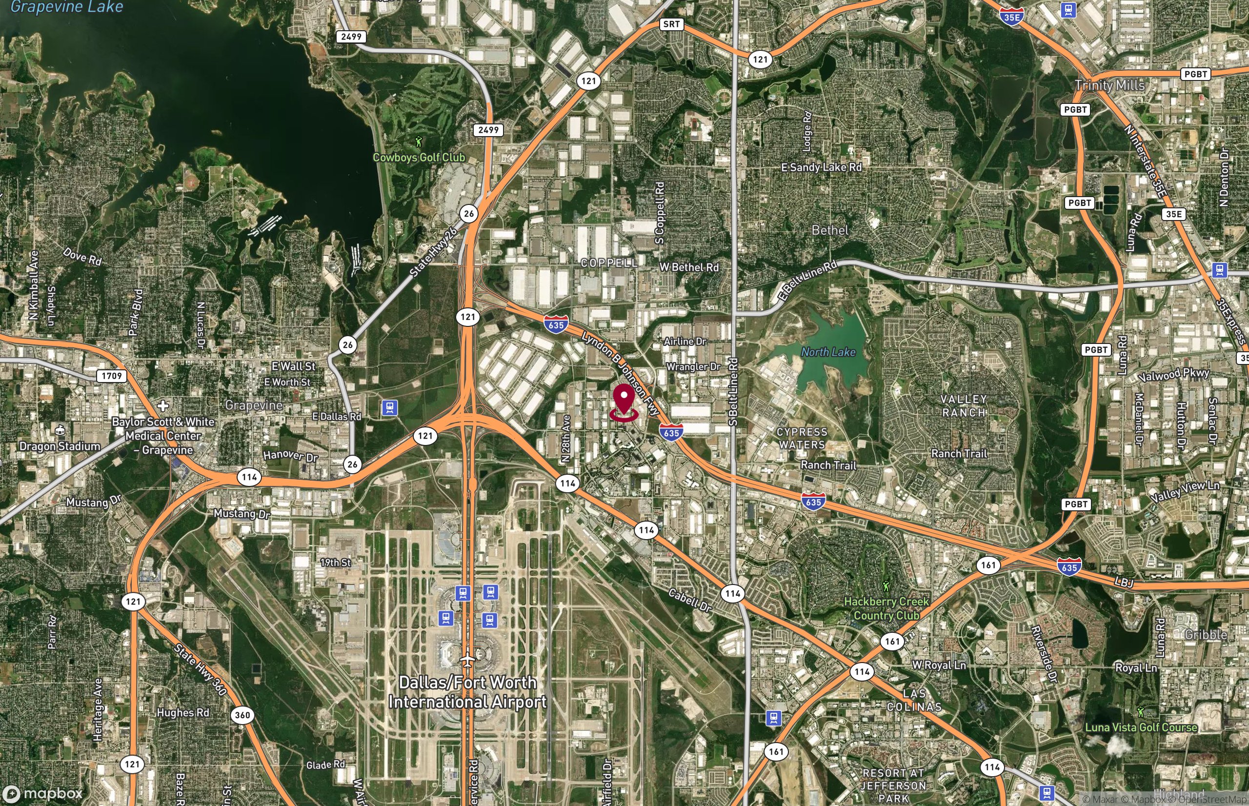 Map Office Property for Rent - 4800 Regent Blvd, Irving, Texas, 75063 (2)