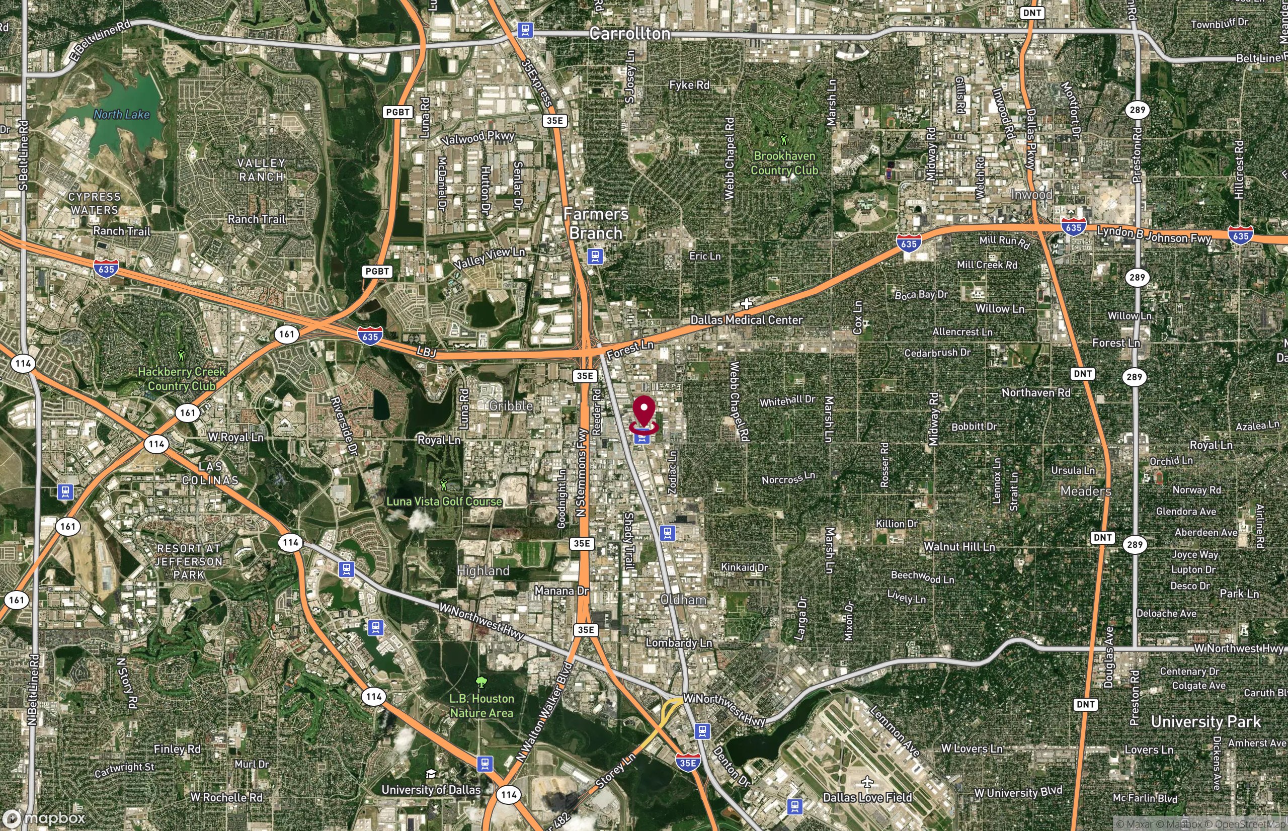 Map Industrial Property for Sale - 2625 Zelrich Ln, Dallas, Texas, 75229 (2)