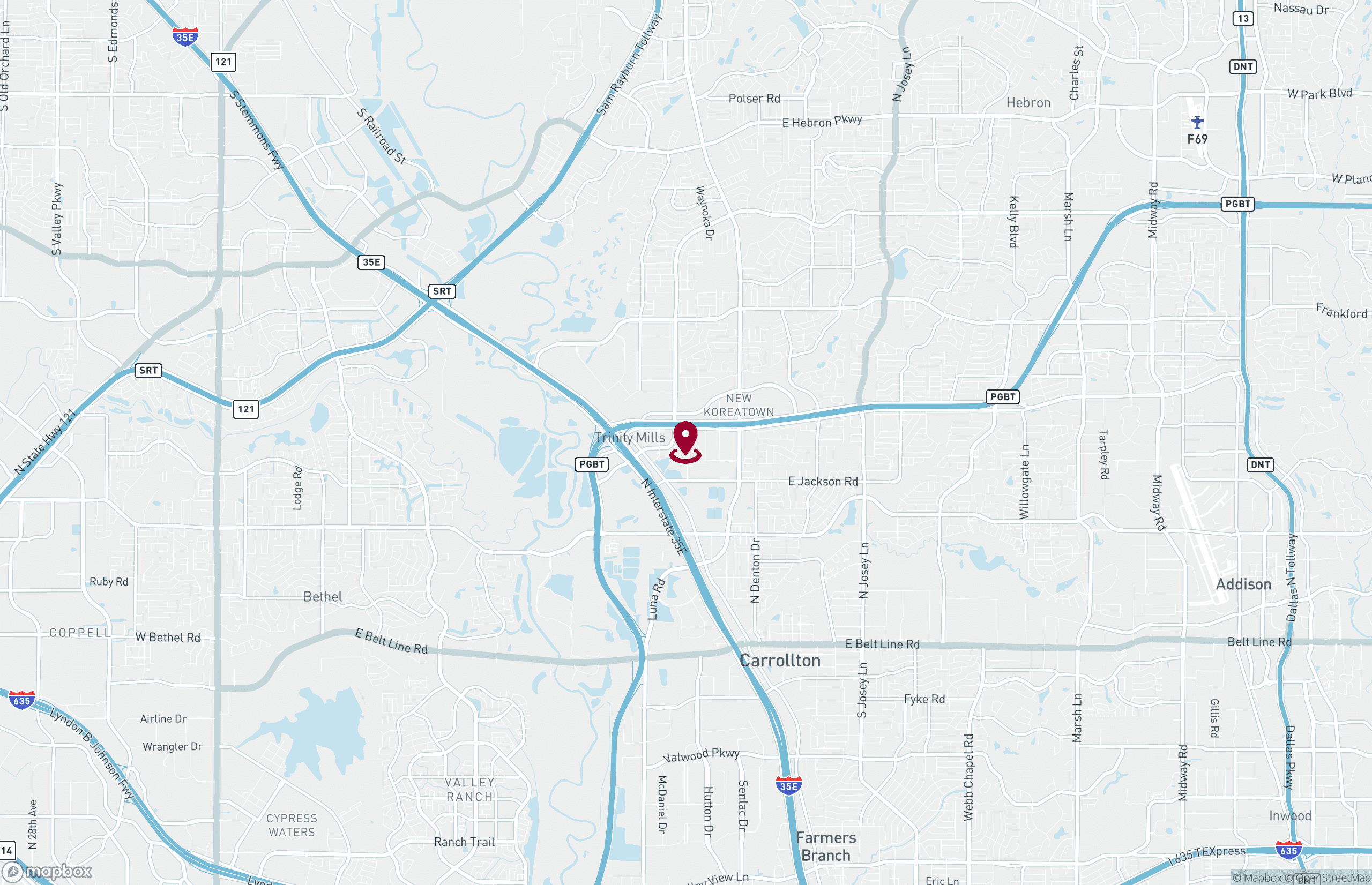 Map Land for Lease - 1235 West Trinity Mills Road, Carrollton, Texas, 75006 (2)