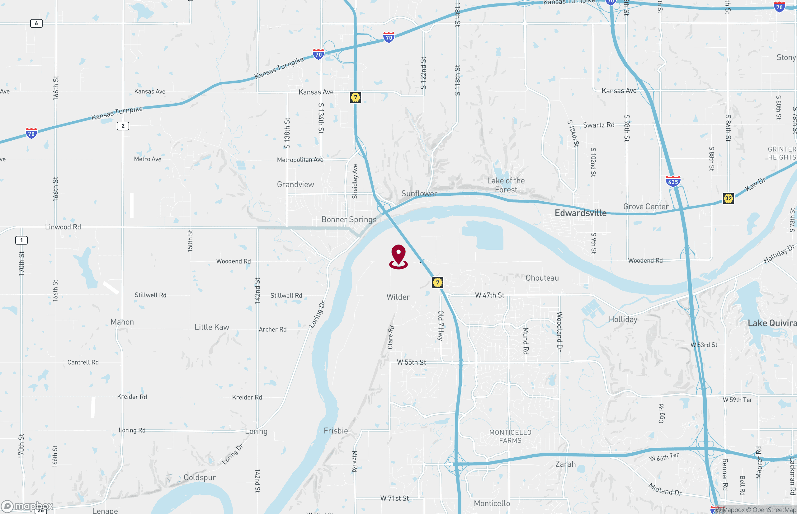 Map Industrial Property for Lease - 24550 W 43rd St, Shawnee, Kansas, 66226 (2)