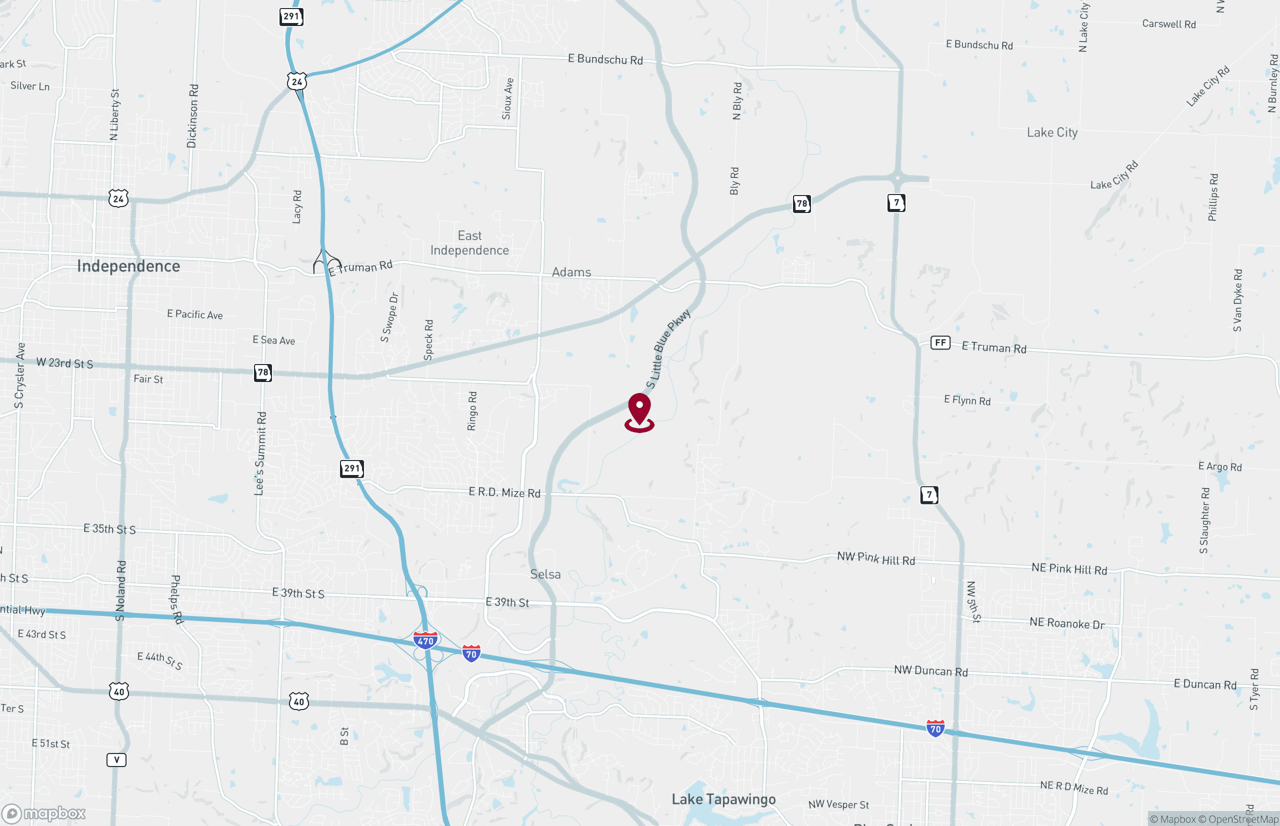 Map Industrial Property for Lease - 2500 S Little Blue S Pkwy, Blue, Missouri, 64015 (2)