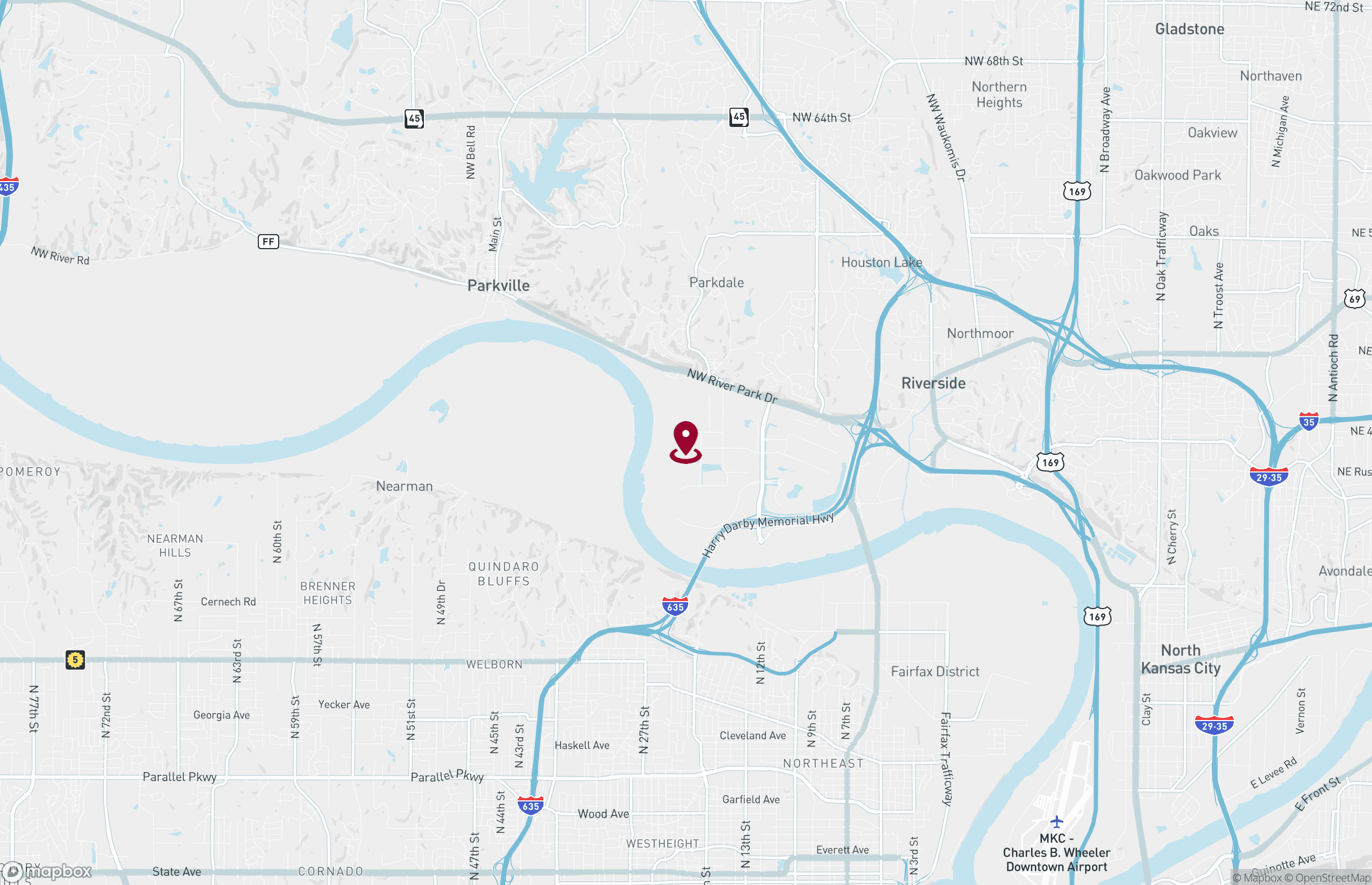 Map Industrial Property for Lease or Sale - 4110 Nw Helena Rd, Riverside, Missouri, 64150 (2)
