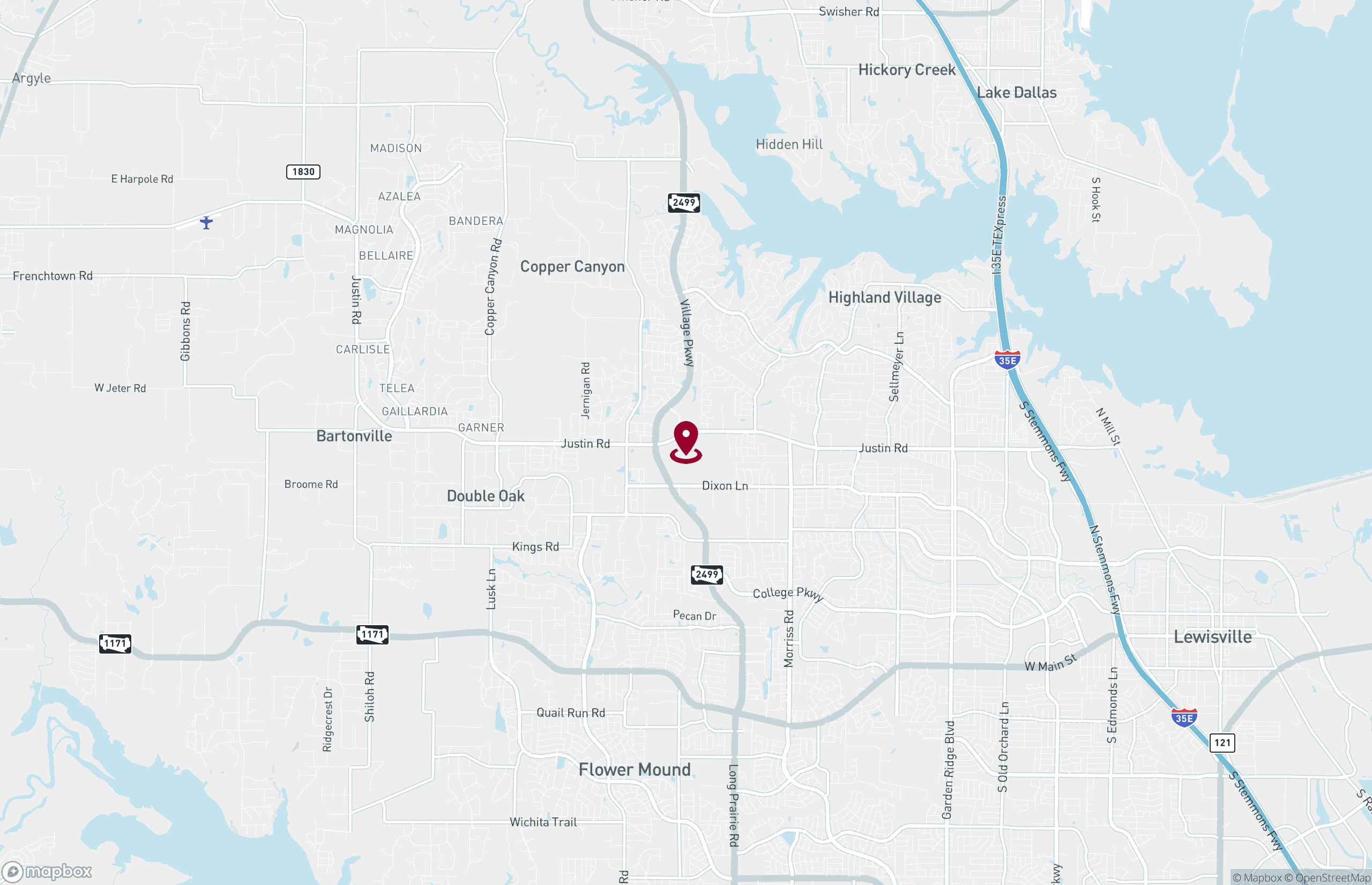 Map Industrial Property for Lease - 3105 Justin Rd, Flower Mound, Texas, 75028 (2)