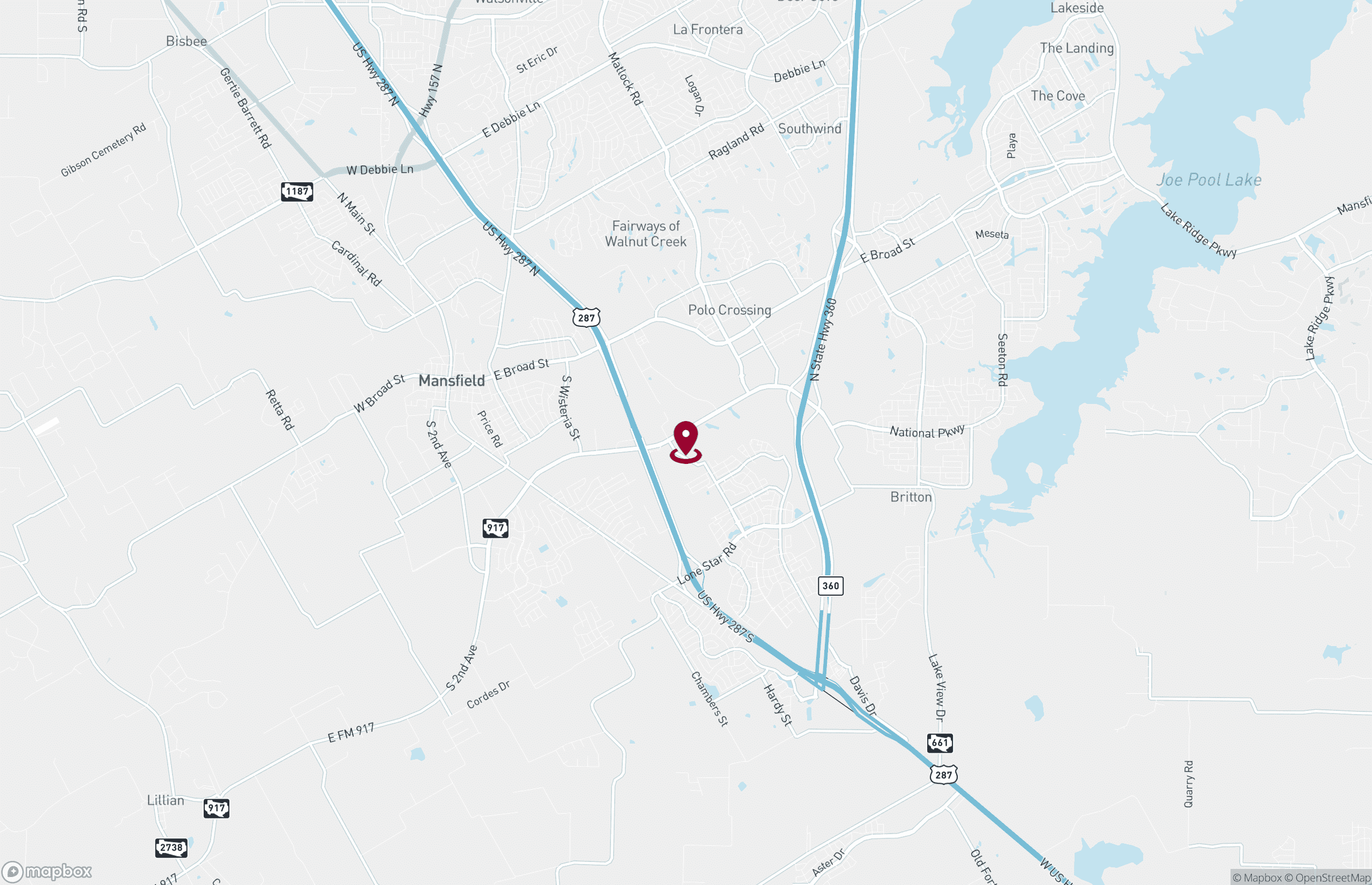 Map Industrial Property for Lease or Sale - 2201 Heritage Pkwy, Mansfield, Texas, 76063 (2)