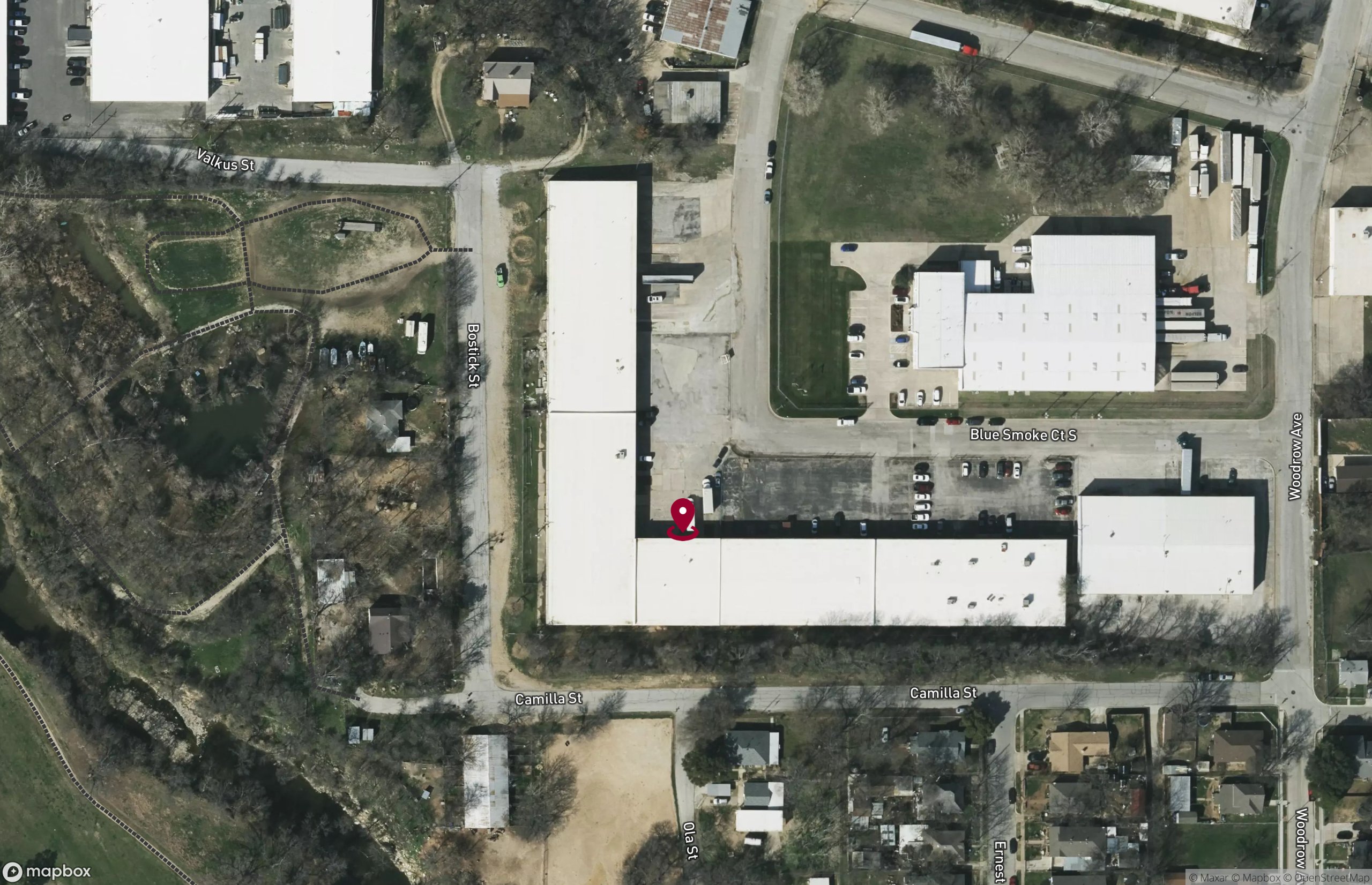 Map Industrial Property for Lease - 2402 Blue Smoke Ct S, Fort Worth, Texas, 76105 (2)