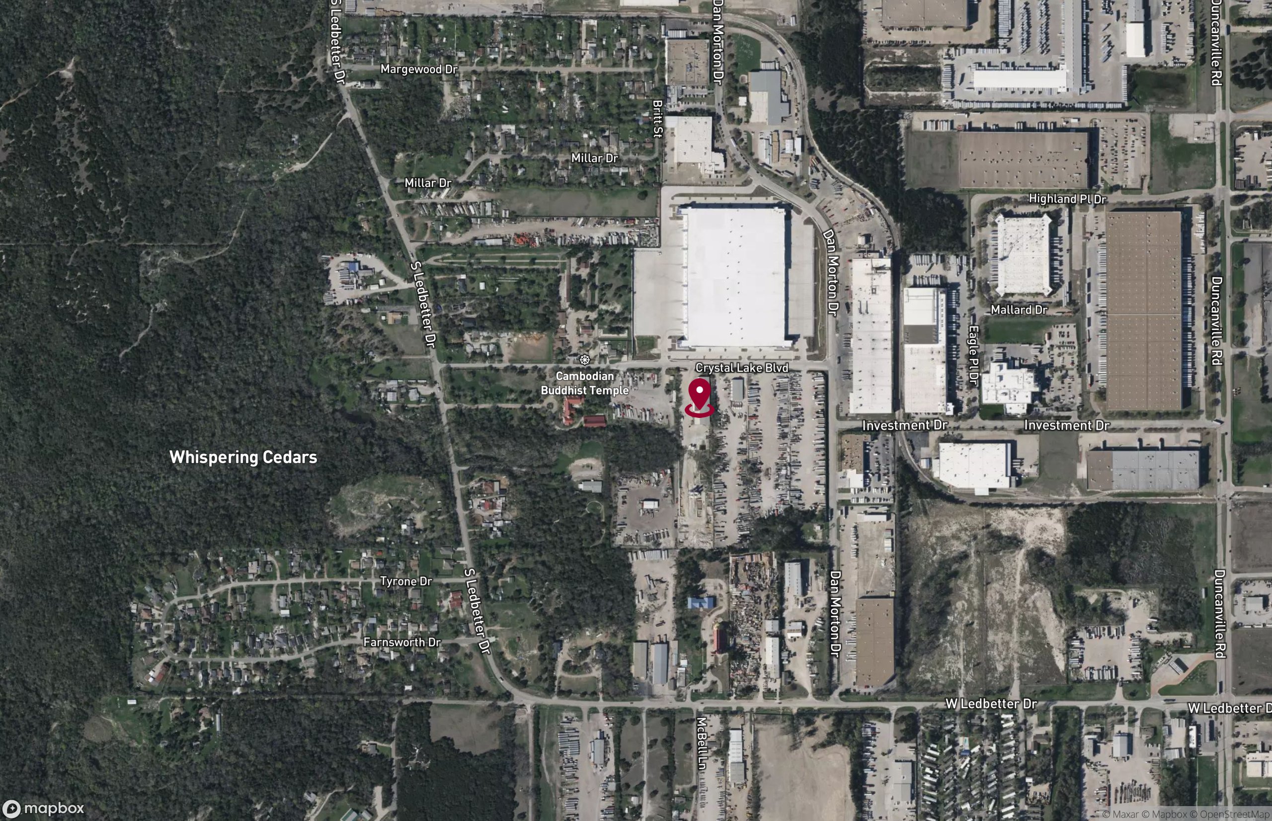 Map Industrial Property for Lease - 5526 Crystal Lake Blvd, Dallas, Texas, 75236 (11)