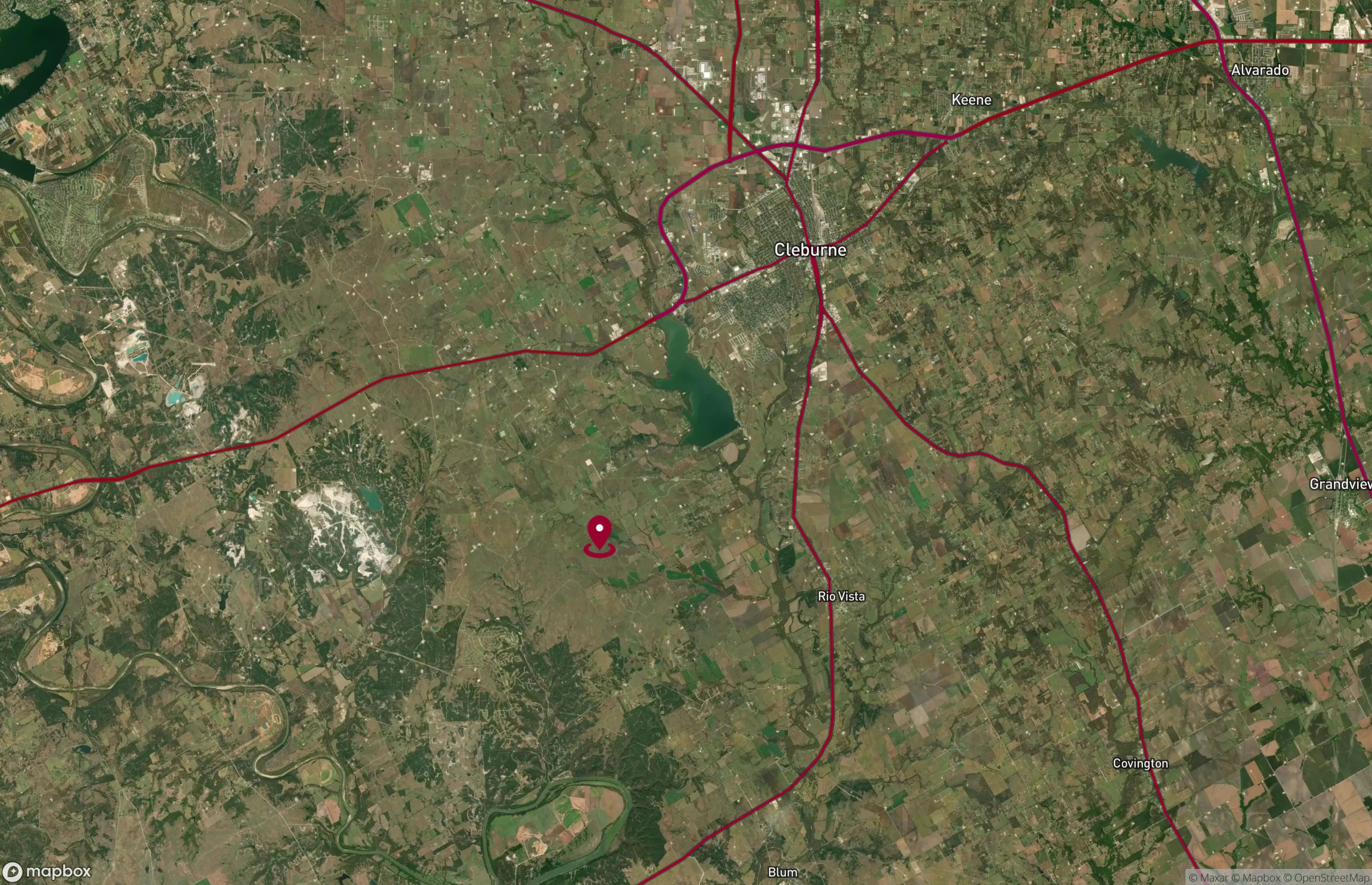 Map Land for Sale - 4300 County Road 1224, Cleburne, Texas, 76033 (2)