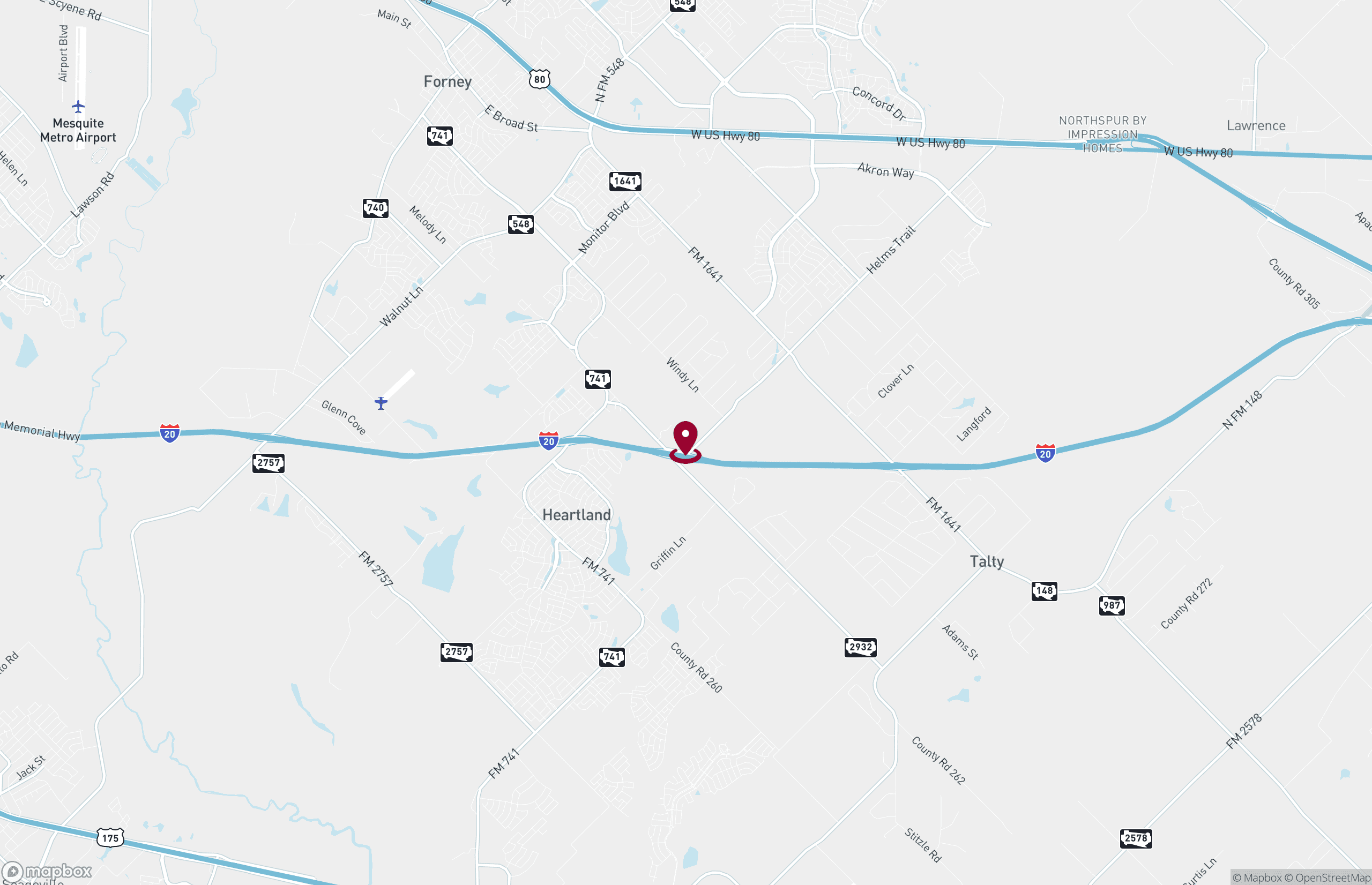 Land for Sale - I-20 Service & Helms Trail, Forney, Texas, 75126 (2)