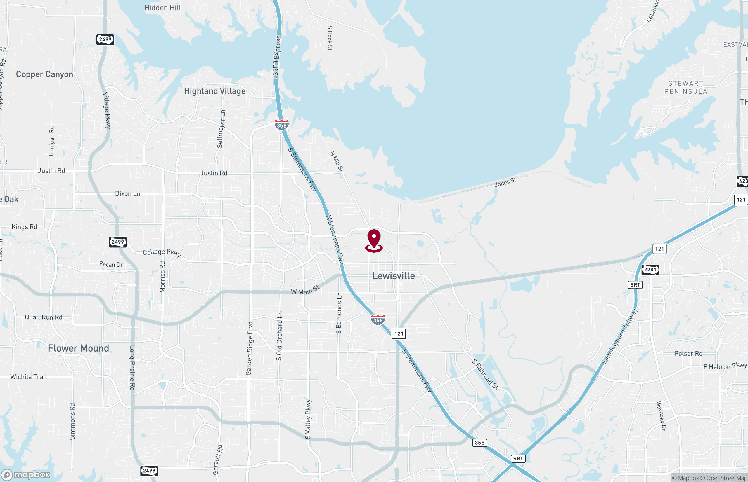 Map Industrial Property for Lease or Sale - 111 Hillside Dr, Lewisville, Texas, 75057 (2)