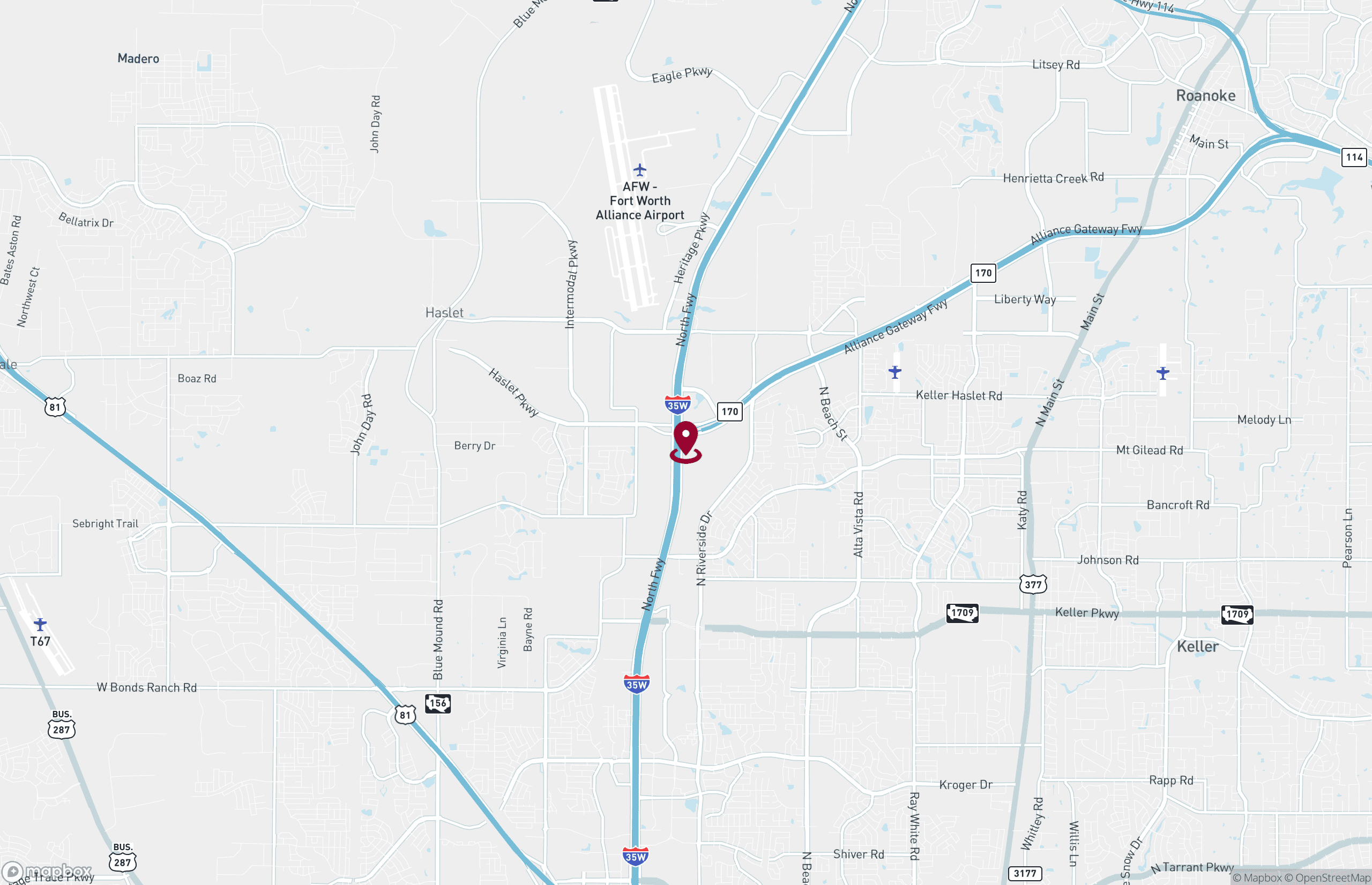 Map Retail Property for Lease or Sale - 12750 North Fwy, Fort Worth, Texas, 76177 (2)