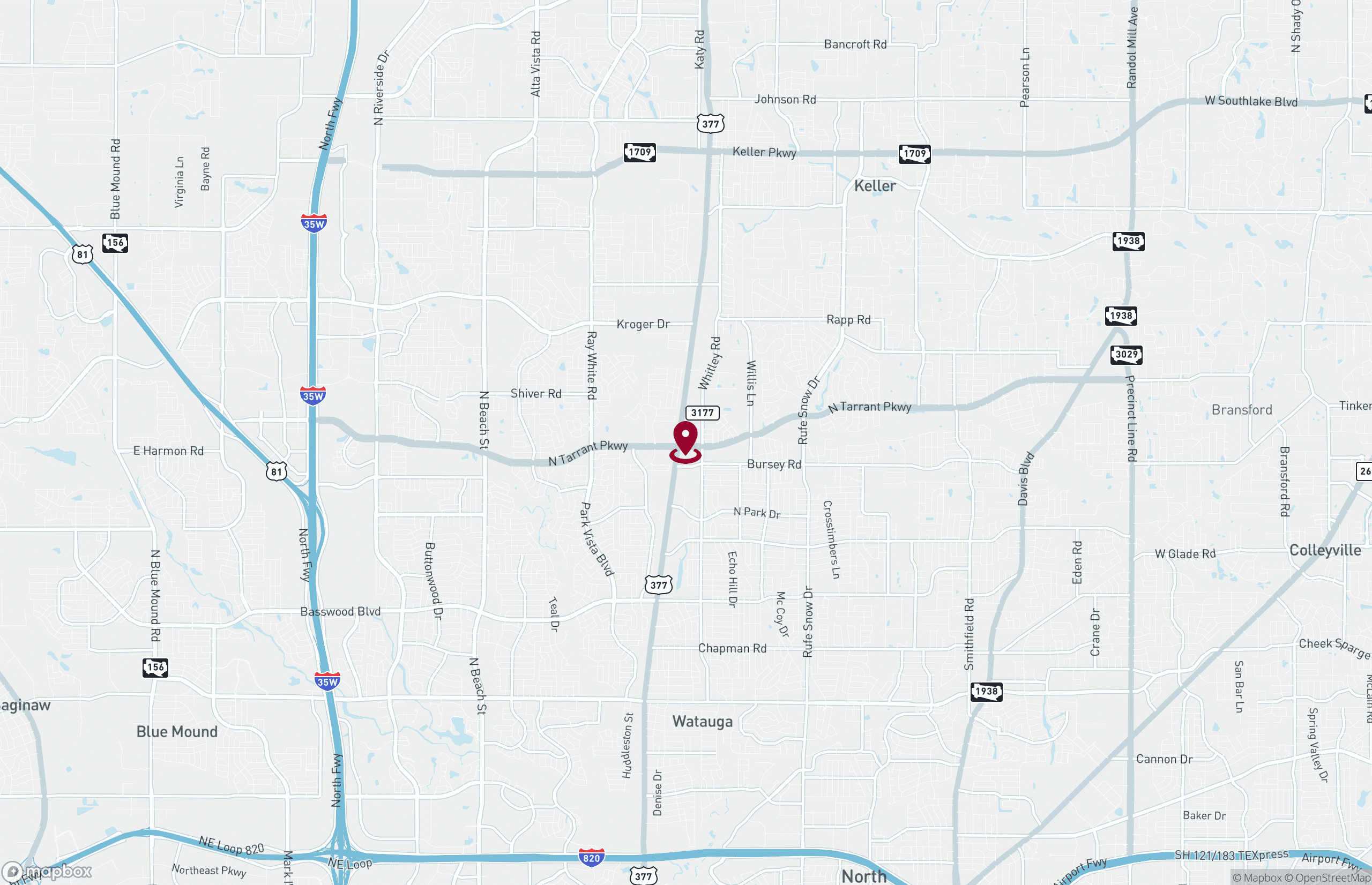 Map Retail Property for Lease - 105 N Tarrant Pkwy, Keller, Texas, 76248 (2)