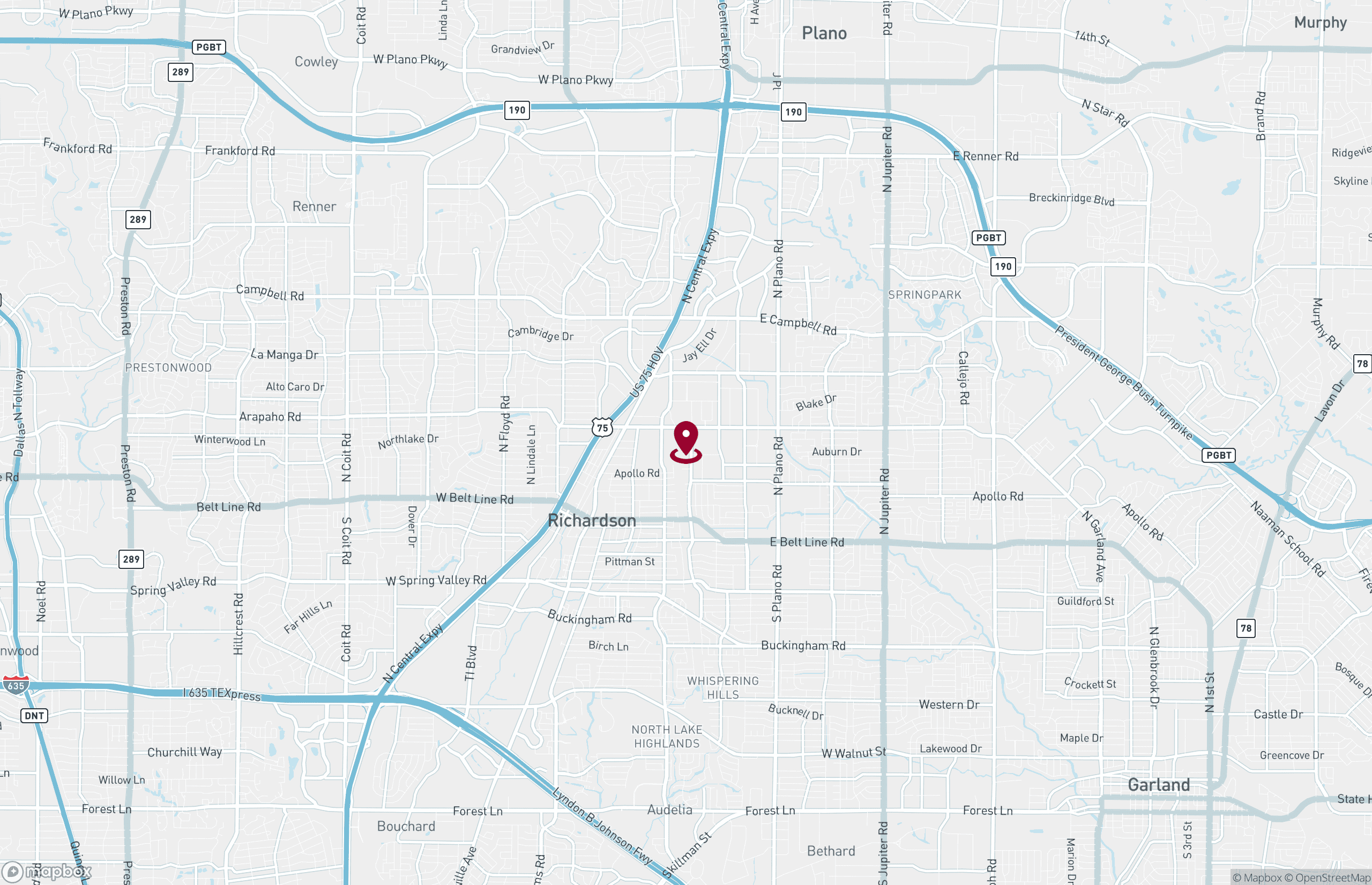 Map Industrial Property for Lease - 919 N Bowser Rd, Richardson, Texas, 75081 (3)