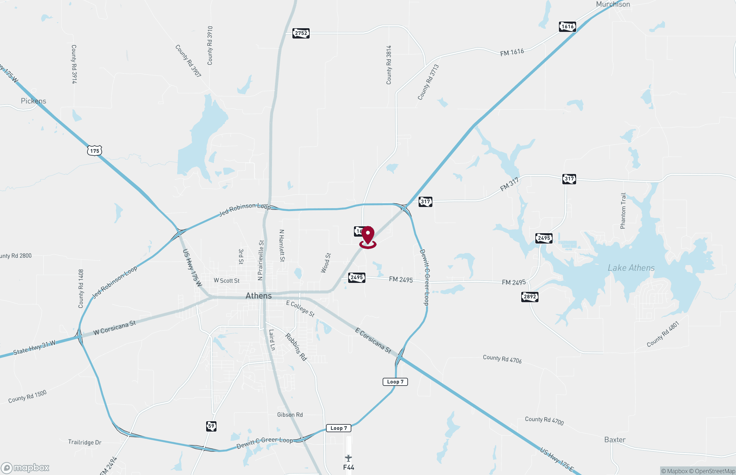 Map Land for Sale - 1875 East Tyler Street, Athens, Texas, 75751 (2)