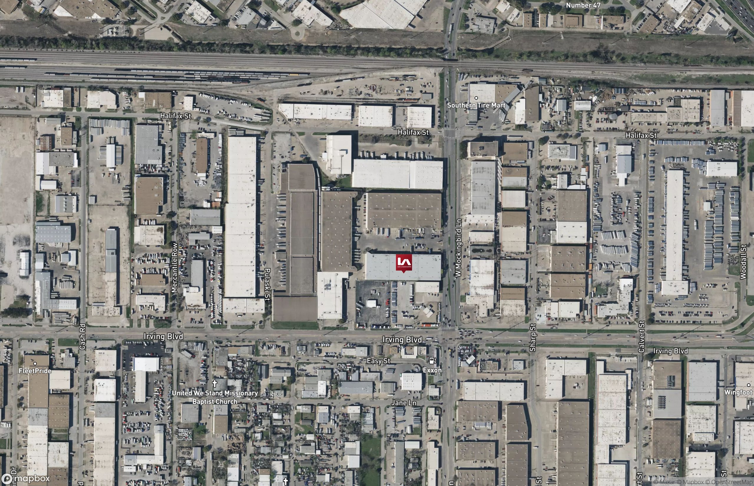 Map Industrial Property for Lease - 601-611 W Mockingbird Ln, Northeast Dallas, Texas, 75247 (3)