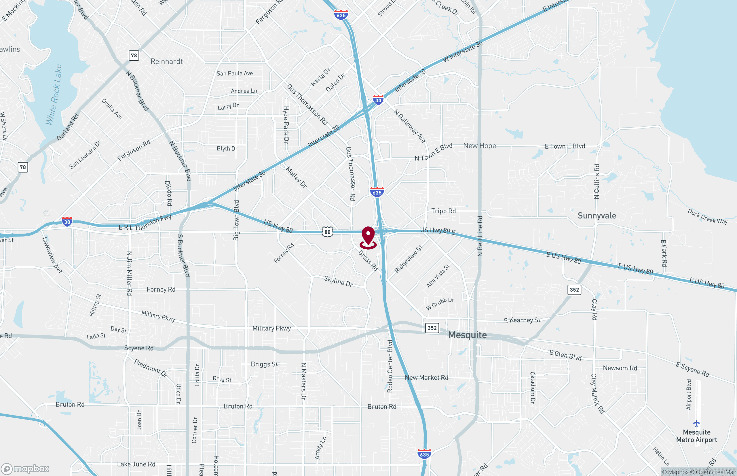 Map Industrial Property for Lease or Sale - 80 Jane Street, Mesquite, Texas, 75126 (2)