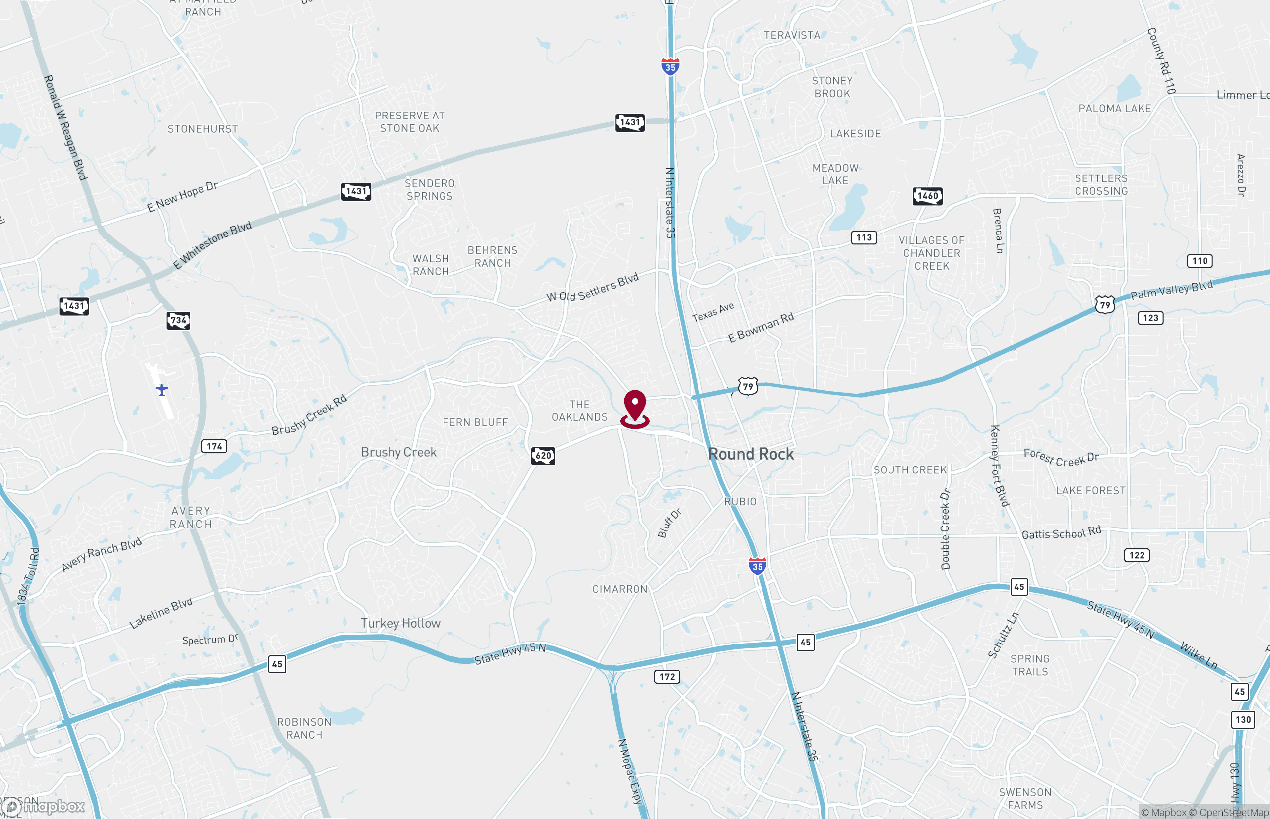 Map Industrial Property for Lease - 1509 Brandi Ln, Round Rock, Texas, 78681 (2)