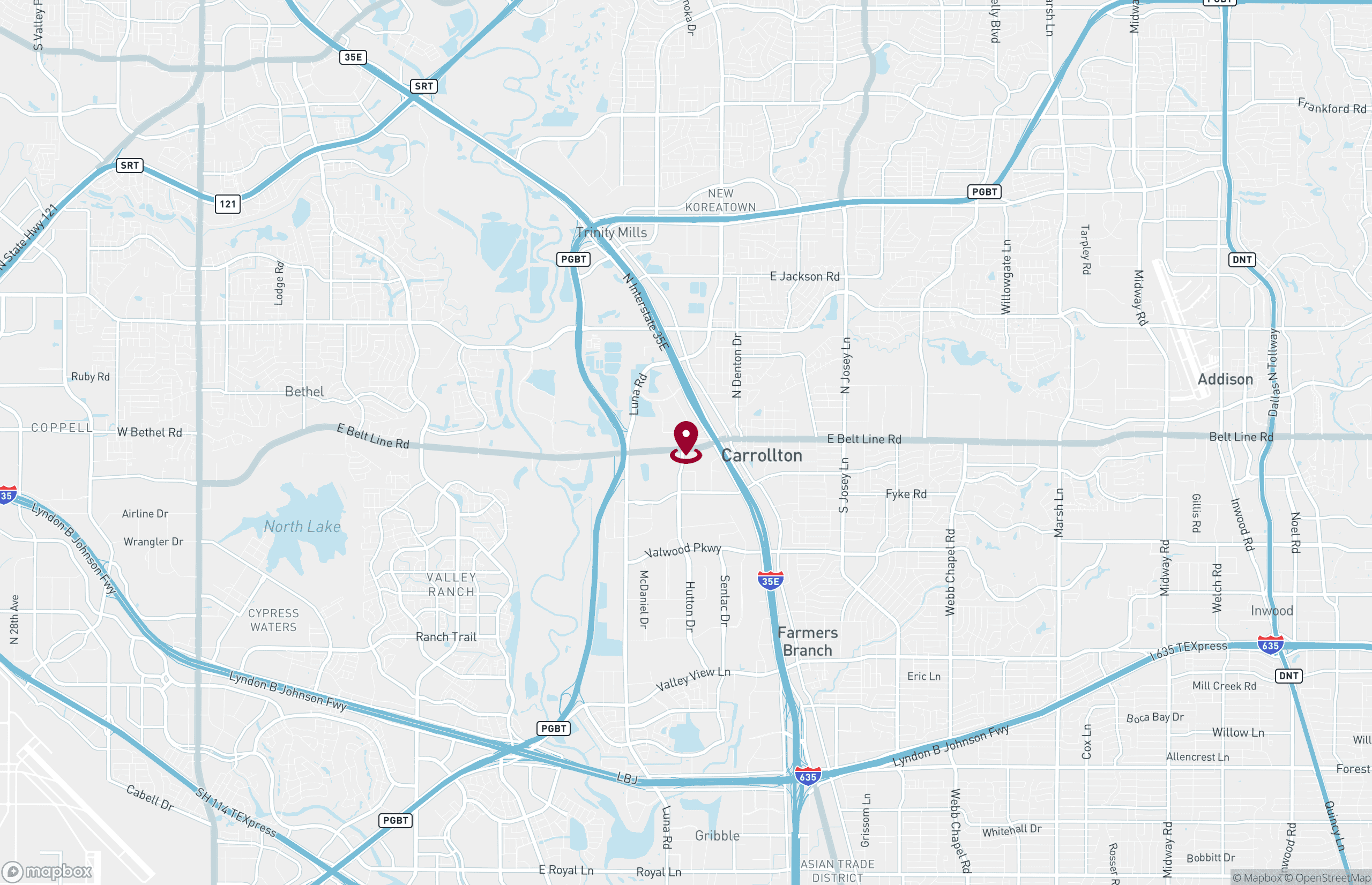 Map Land for Lease - 1401 W College Ave, Carrollton, Texas, 75006 (2)