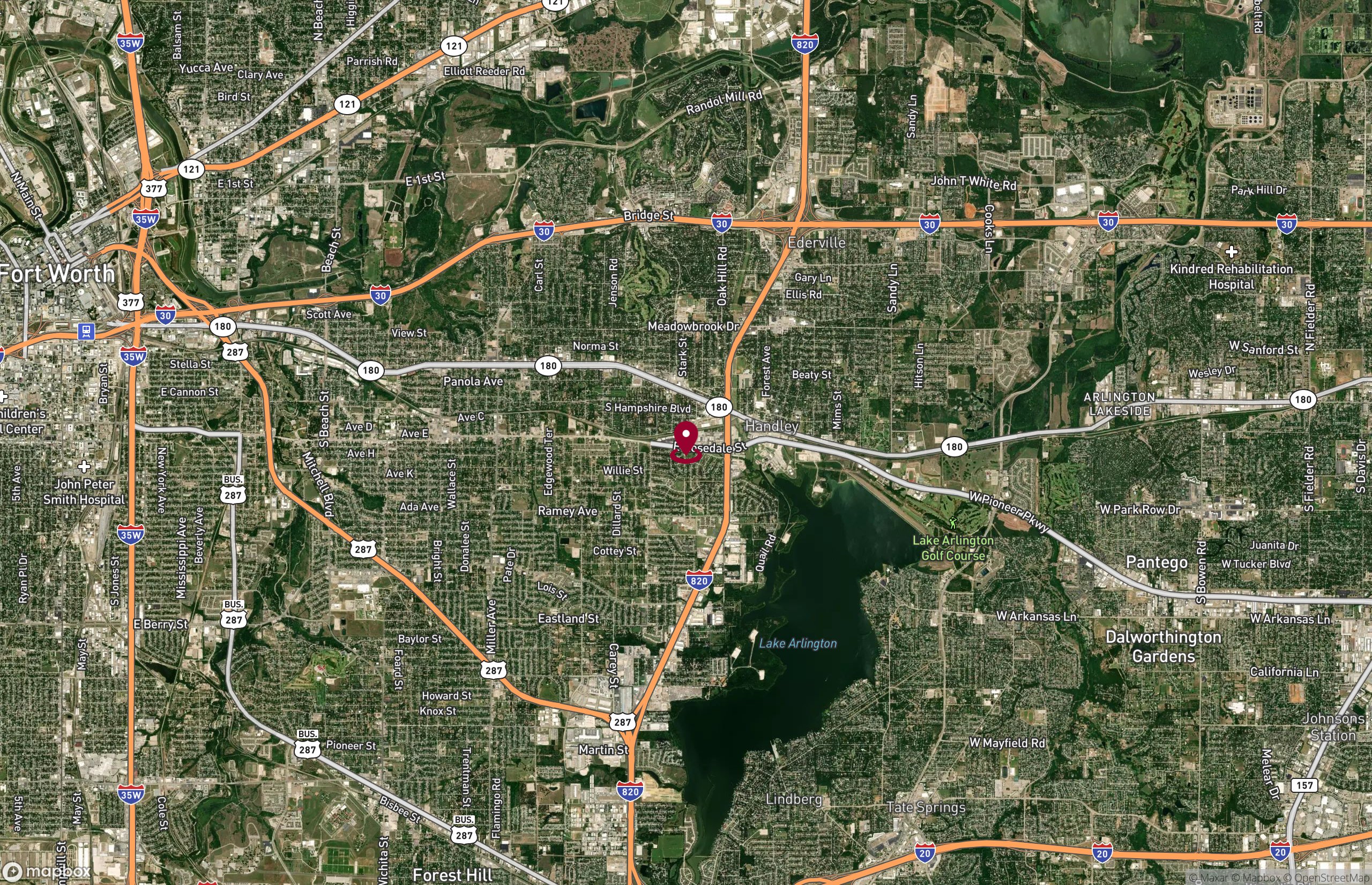 Map Industrial Property for Lease - 5701 E Rosedale St, Fort Worth, Texas, 76112 (2)