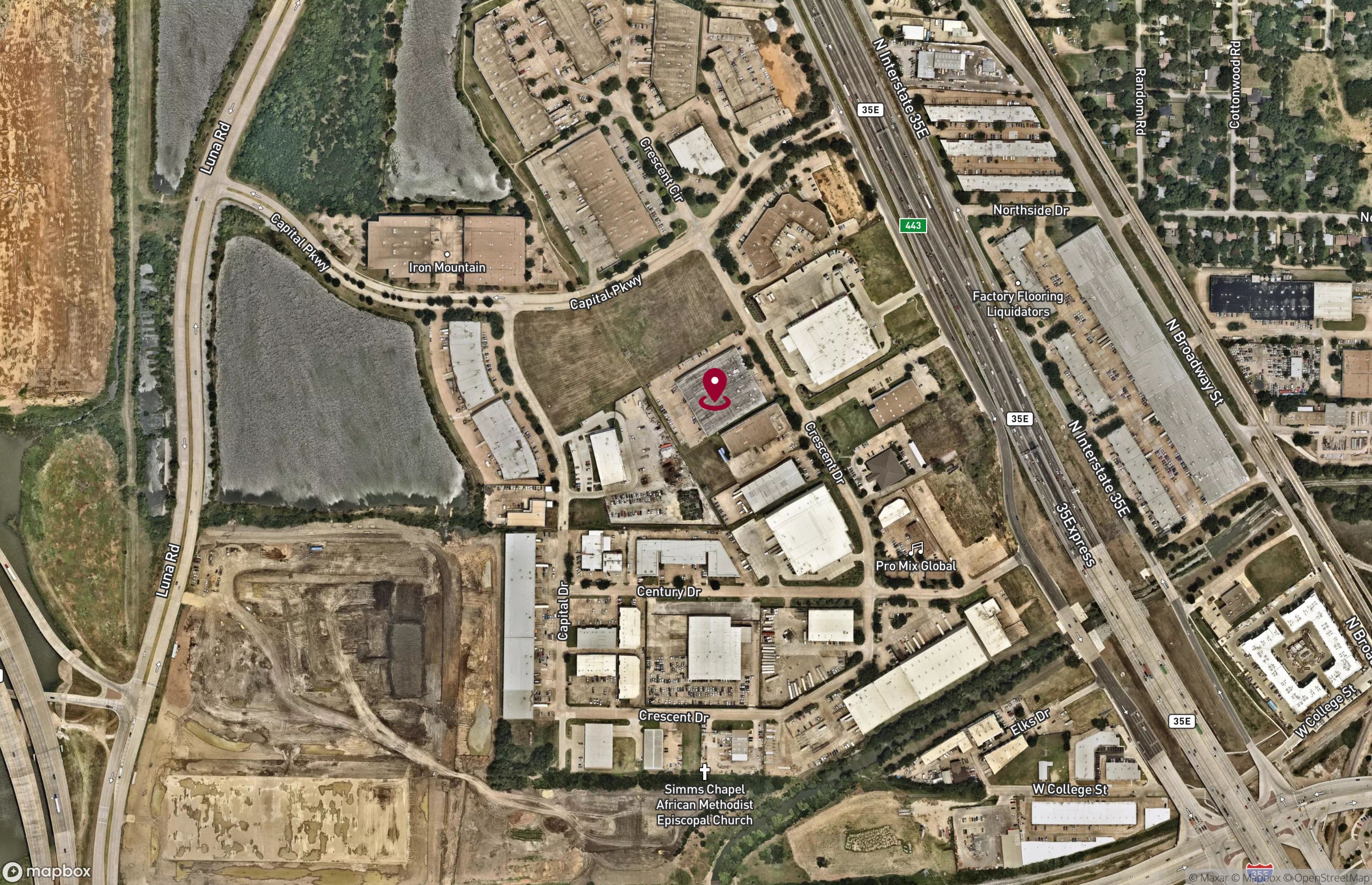 Map Industrial Property for Lease - 1533 Crescent Drive, Carrollton, Texas, 75006 (2)