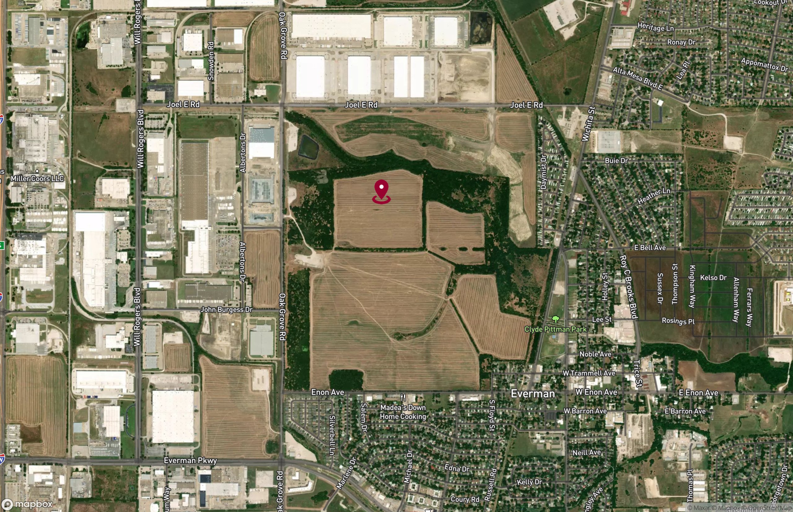 Map Industrial Property for Lease - 7500-7601 Oak Grove Rd, Fort Worth, Texas, 76140 (2)