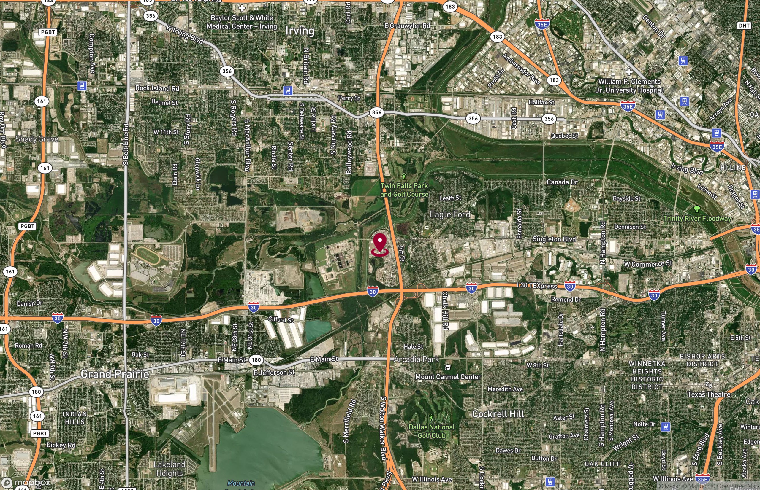 Map Industrial Property for Lease or Sale - 2815 Barge Ln, Dallas, Texas, 75212 (3)
