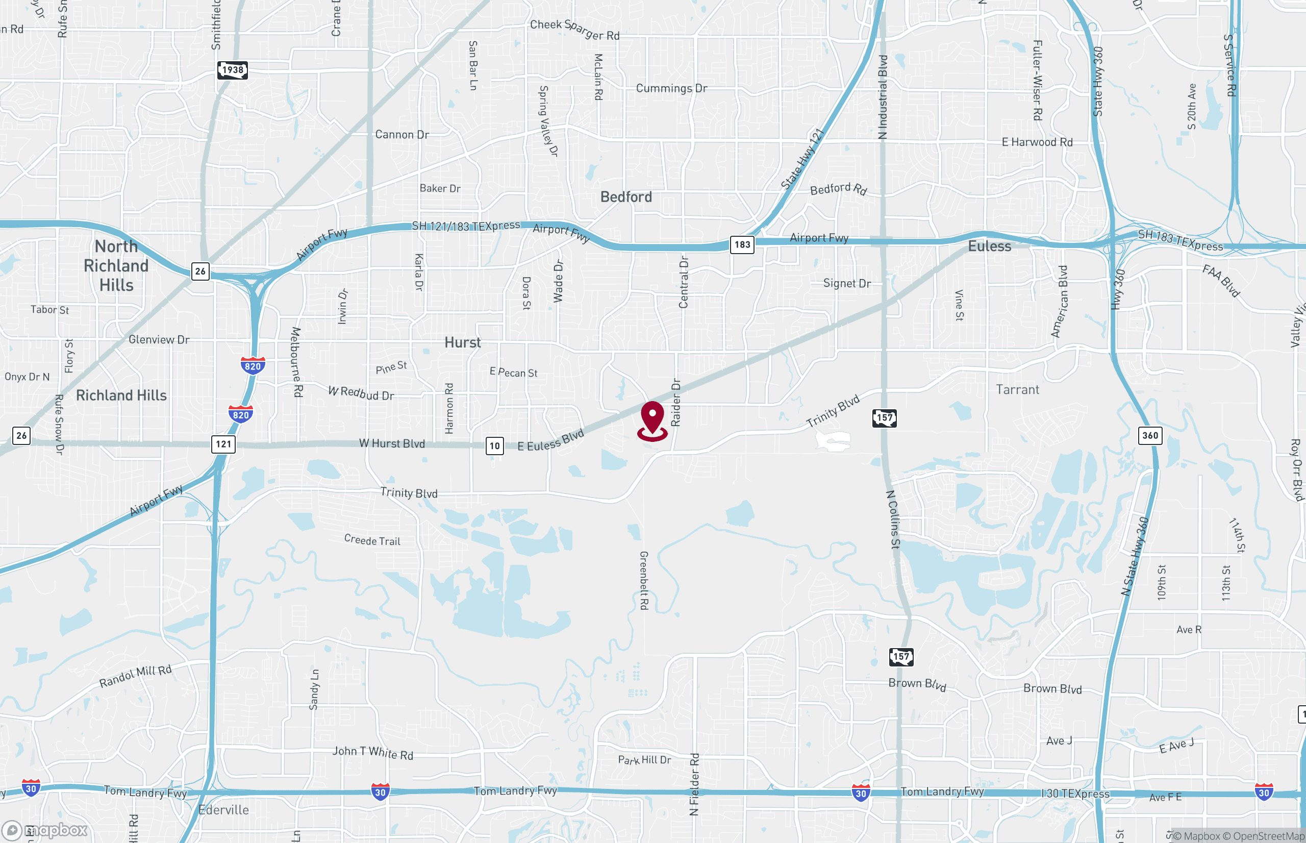 Map Industrial Property for Lease - 10709 Tube Drive, Hurst, Texas, 76053 (2)
